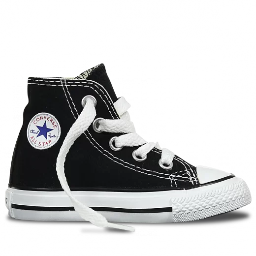 7J231 Chuck Taylor All Star Junior High Top Black by Converse