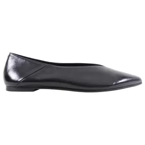 Aeyde Black Leather Moa Pointed Flat Shoes - 37