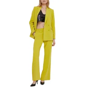 Asymmetrical Button Blazer -Citrine