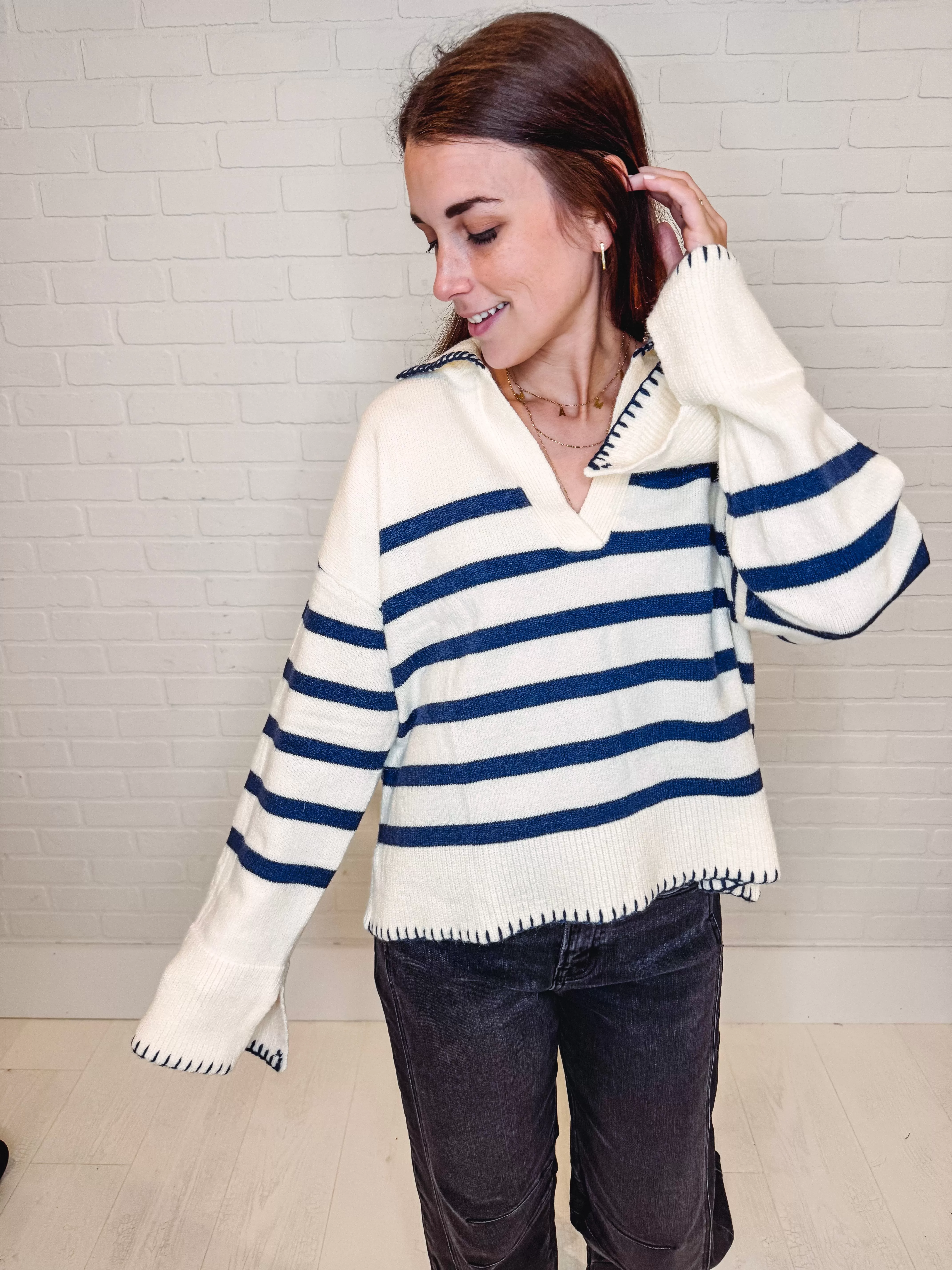 Baby Spice Bell Striped Sweater