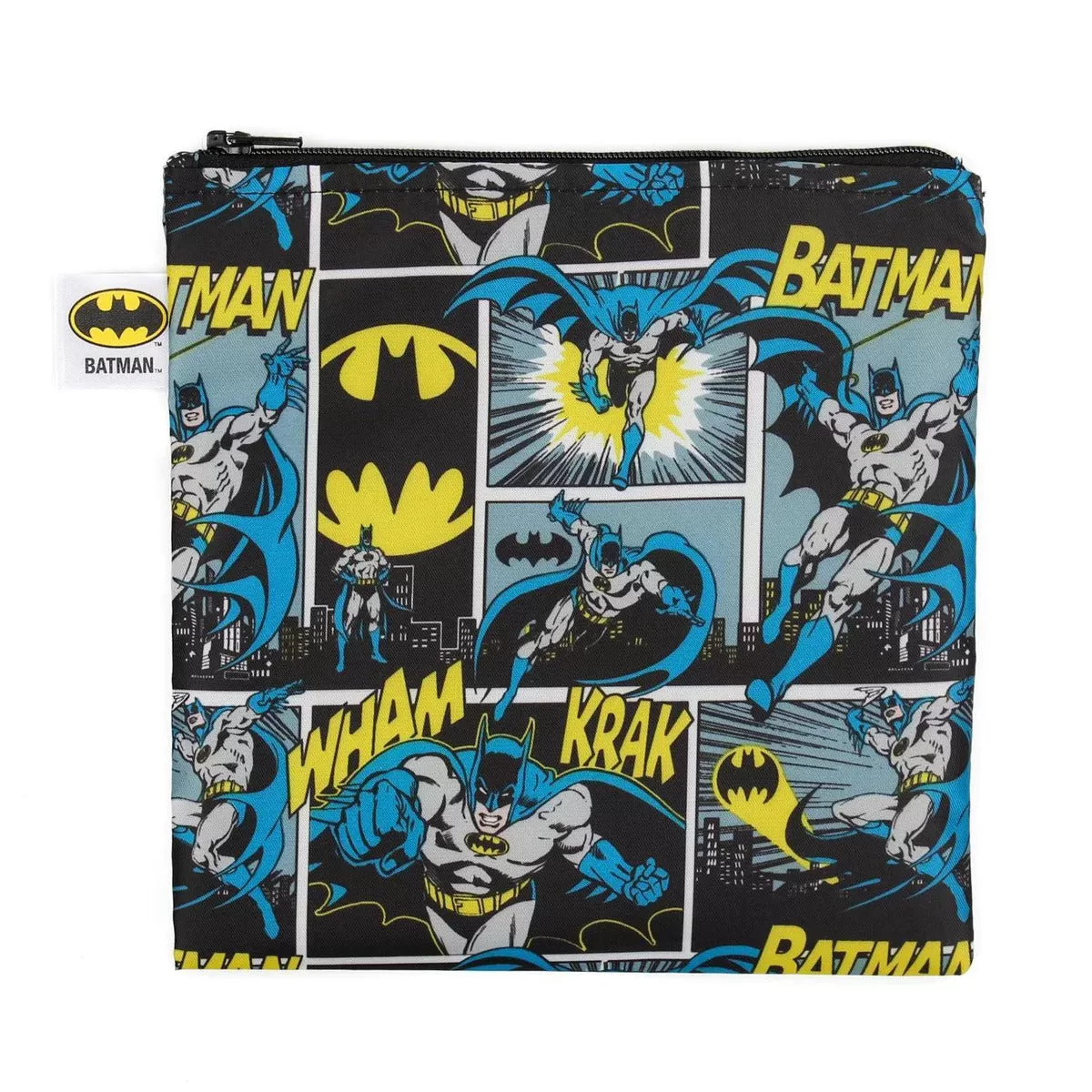 Batman & Wonder Woman Reusable Single Snack Bag, Large