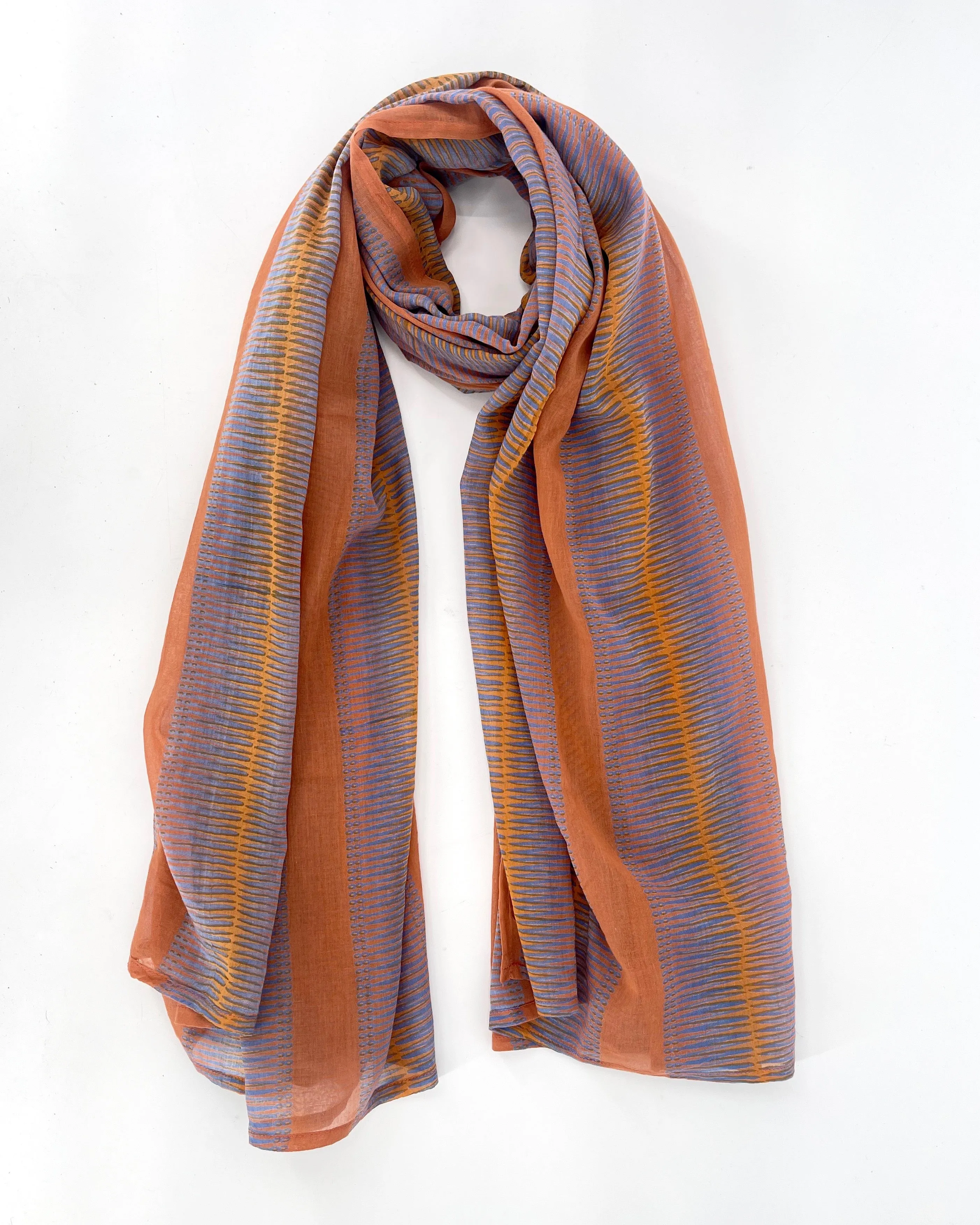 Block Printed Cotton Scarves