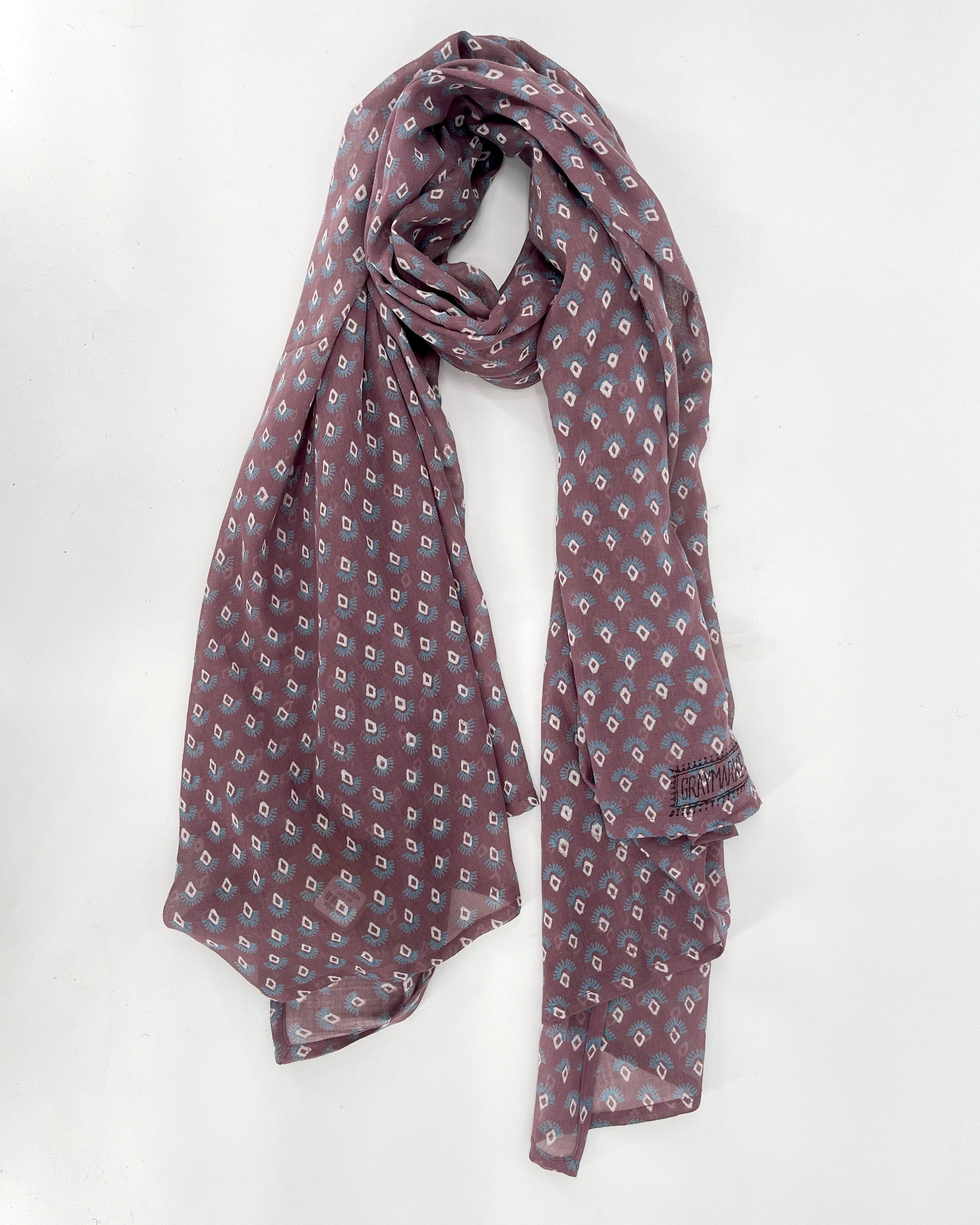 Block Printed Cotton Scarves