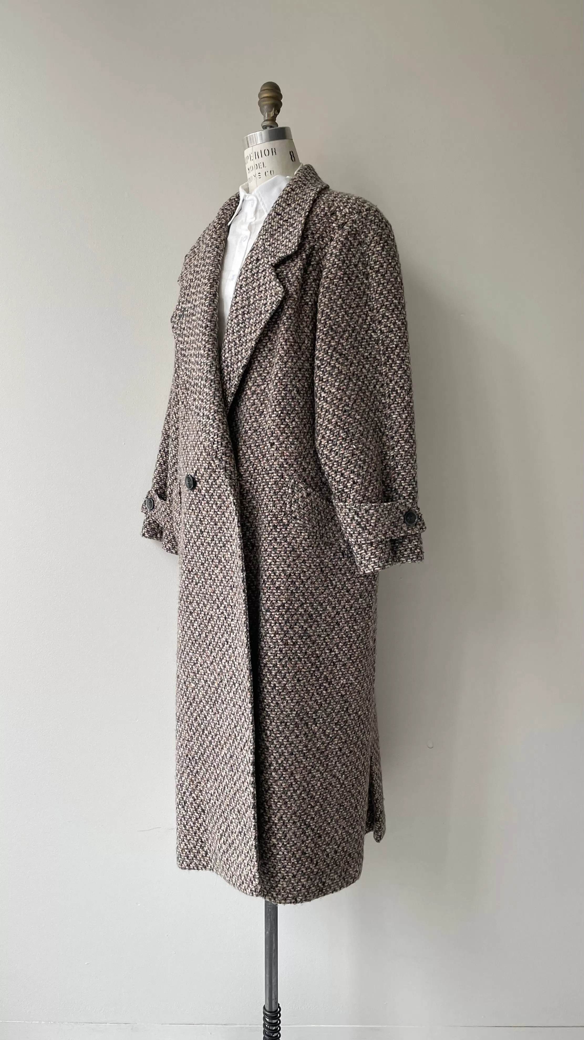 Blush Tweed Winter Coat