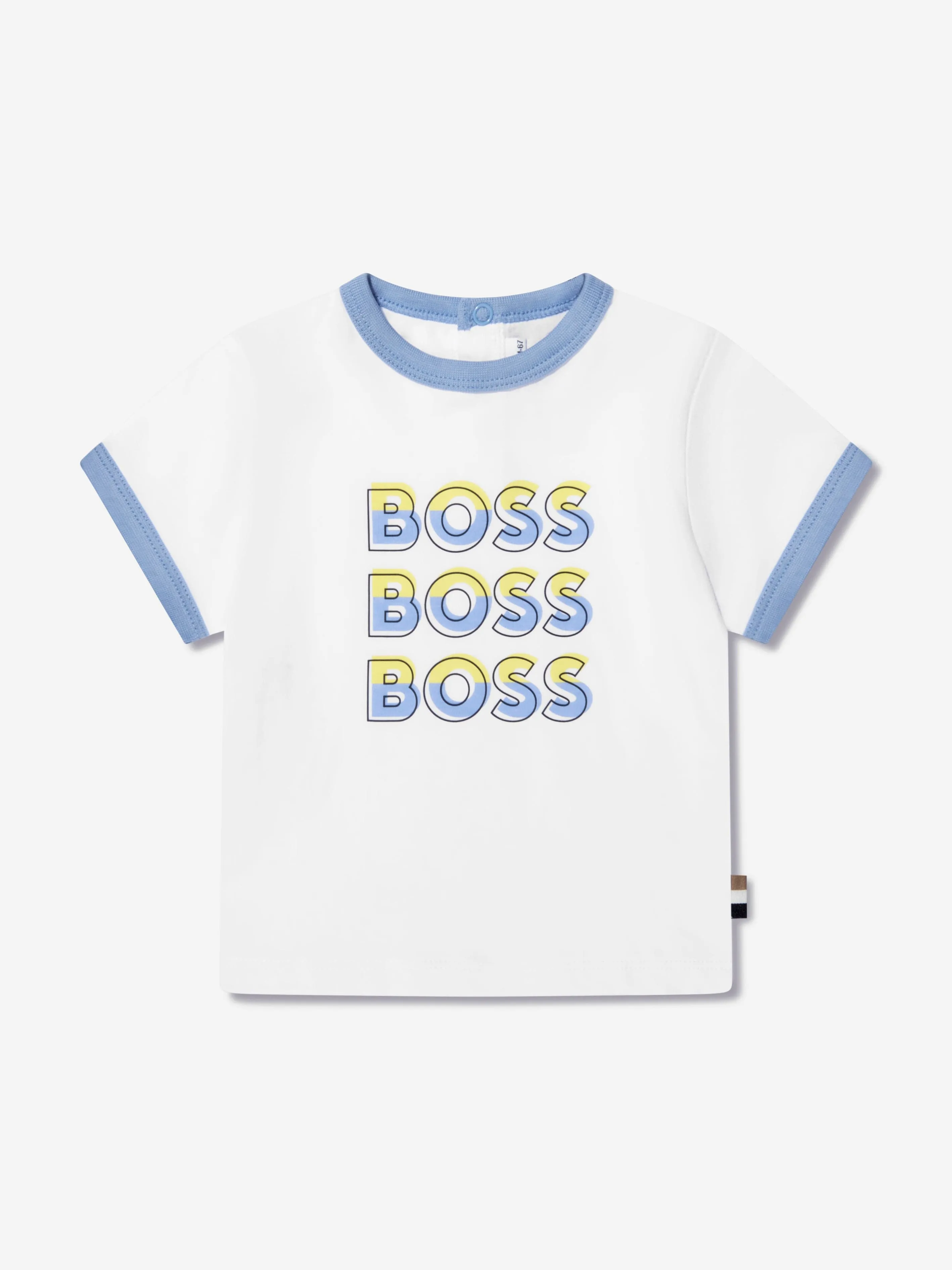 BOSS - Baby Boys Logo T-Shirt In White | Childsplay Clothing