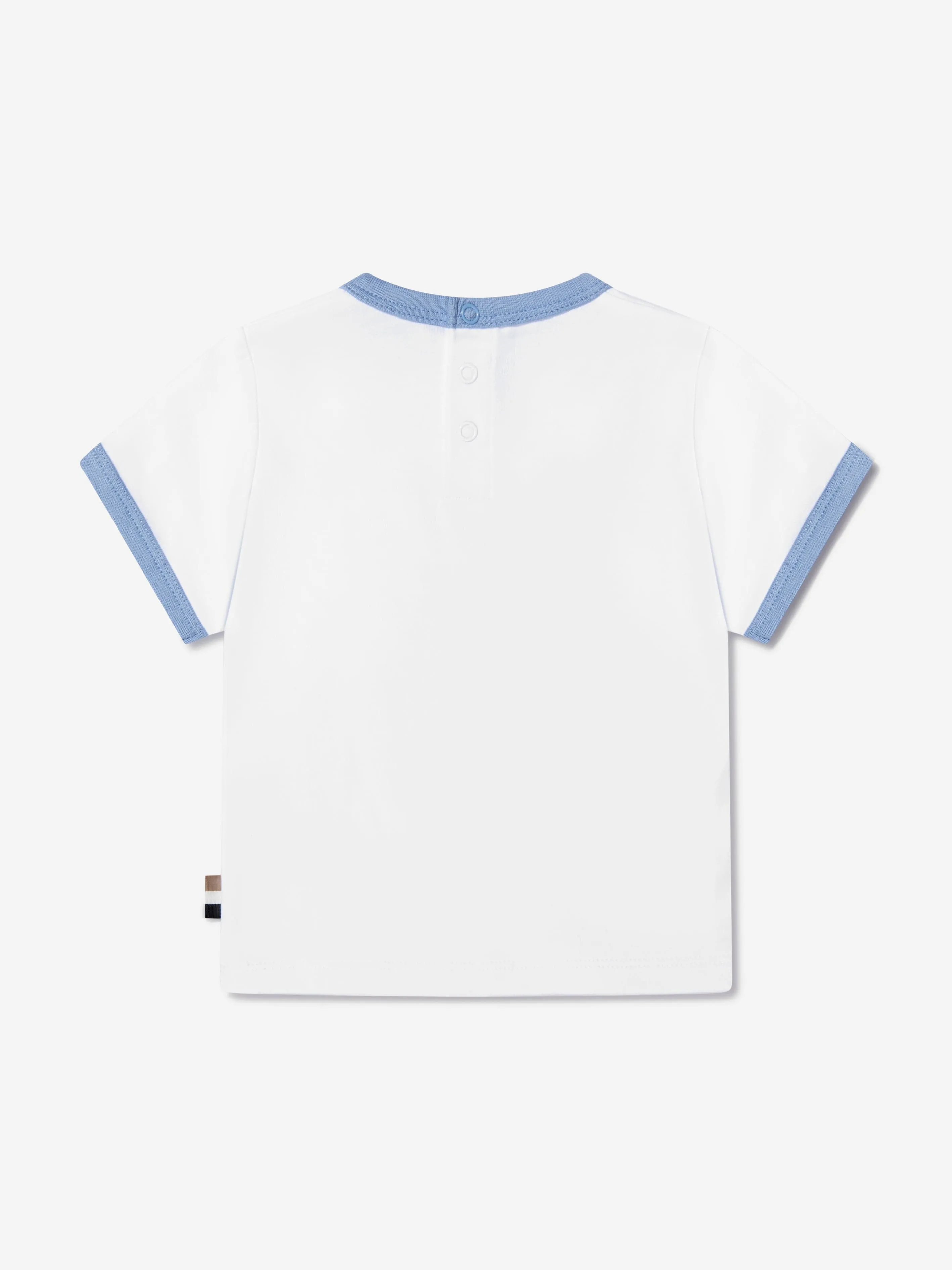 BOSS - Baby Boys Logo T-Shirt In White | Childsplay Clothing