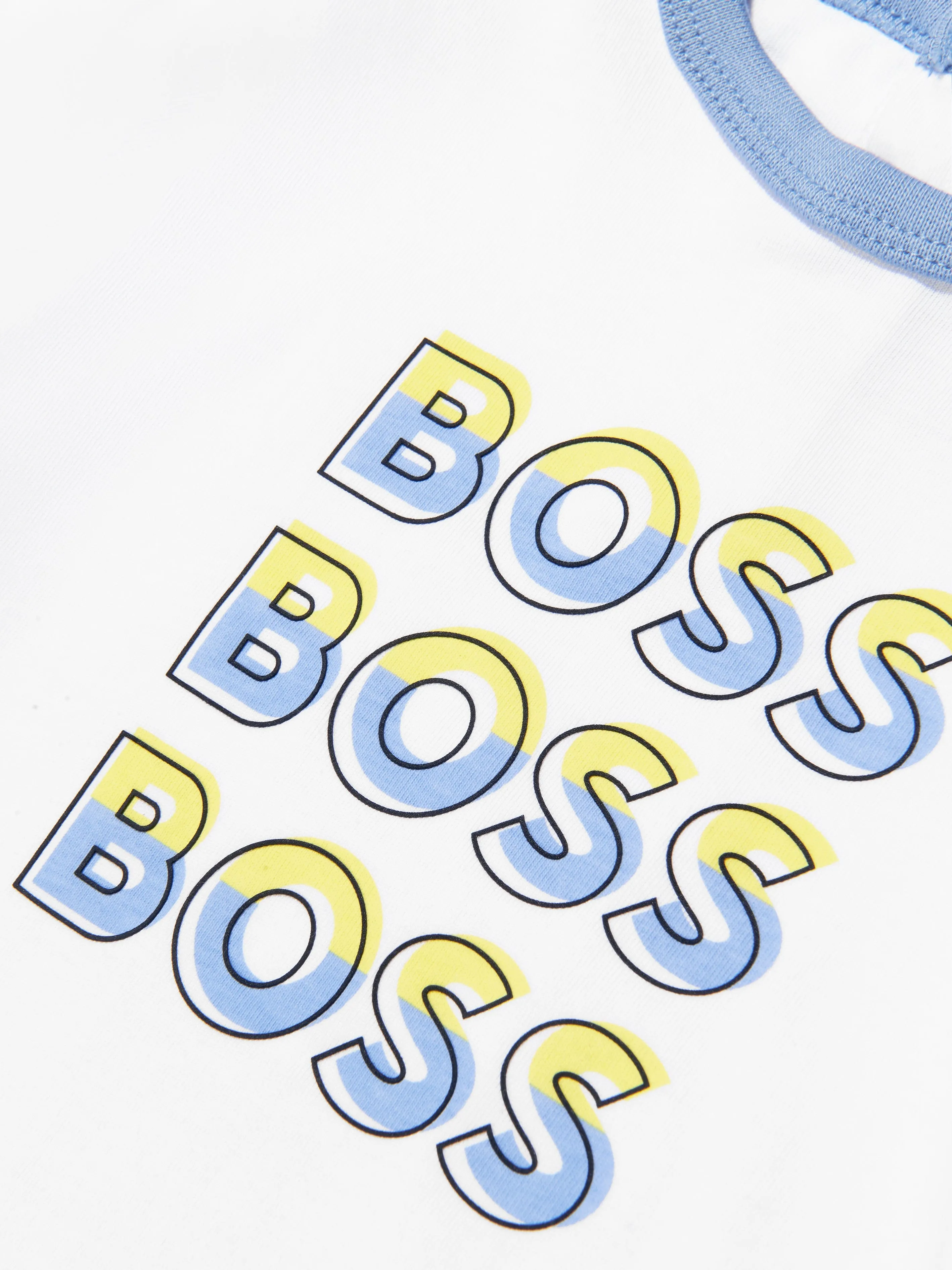 BOSS - Baby Boys Logo T-Shirt In White | Childsplay Clothing