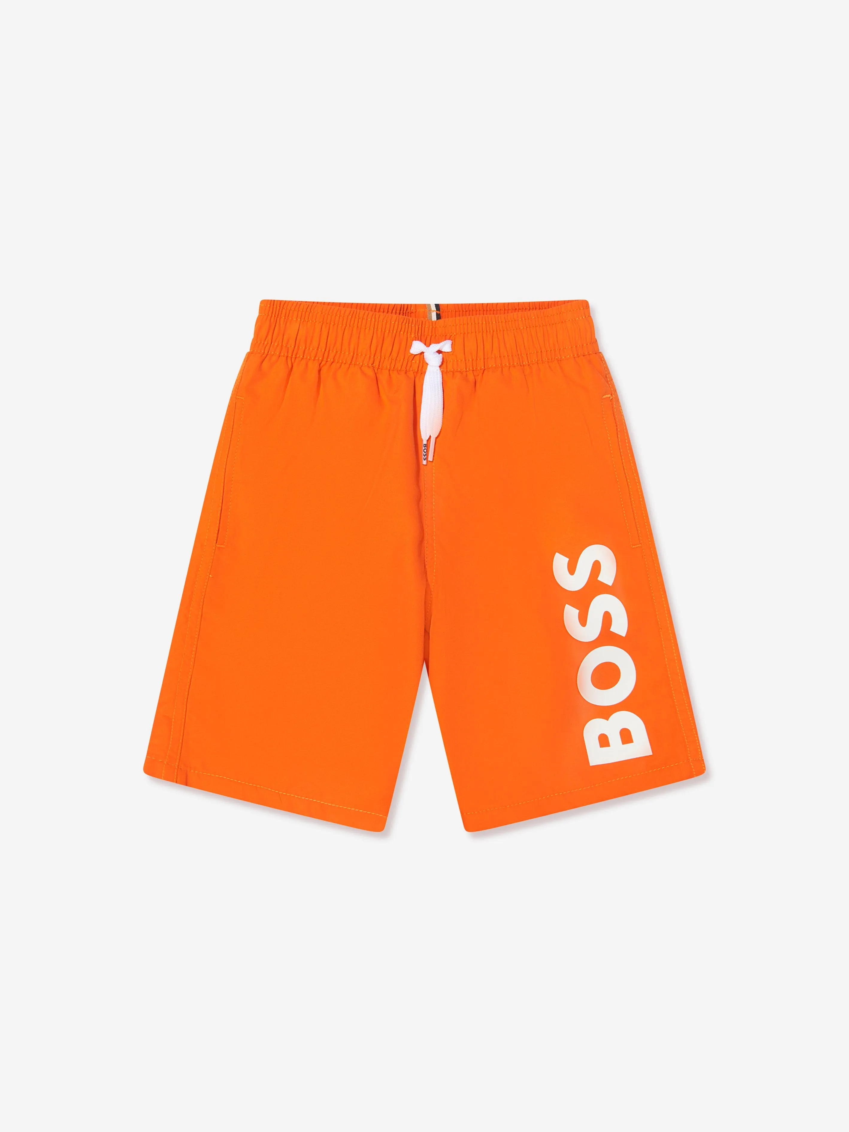 BOSS - Boys Logo Swim Shorts In Orange | Childsplay Clothing