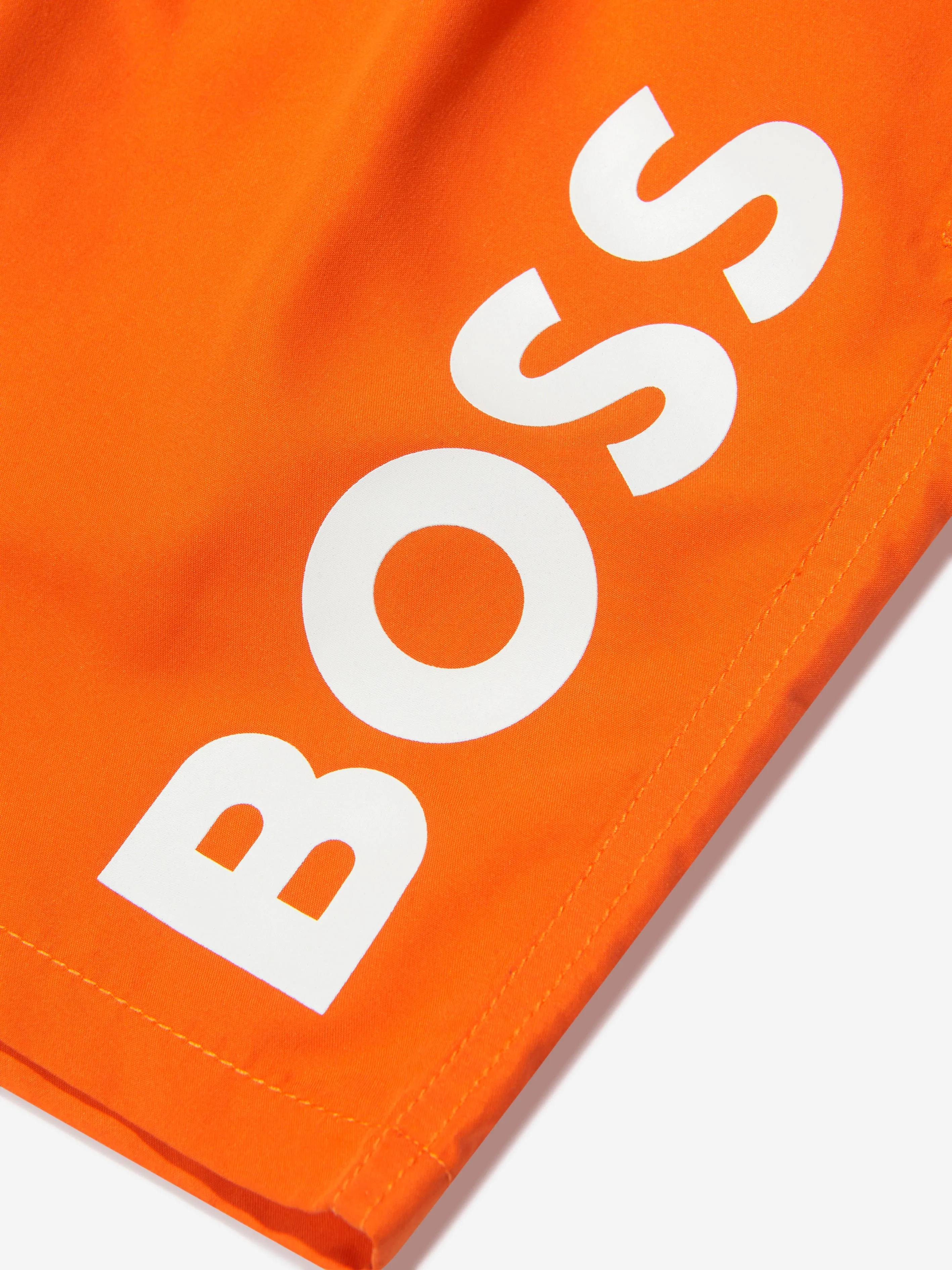 BOSS - Boys Logo Swim Shorts In Orange | Childsplay Clothing