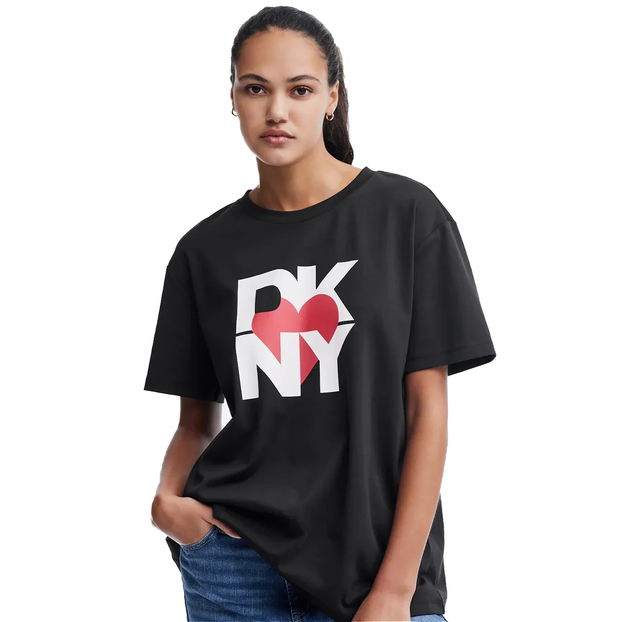 Boyfriend Oversized T-Shirt -Black