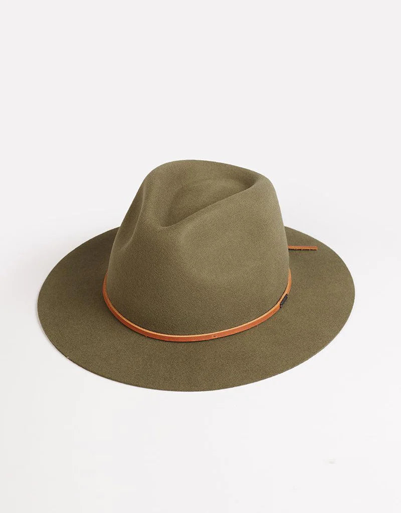 Brixton Wesley Fedora - Military Olive