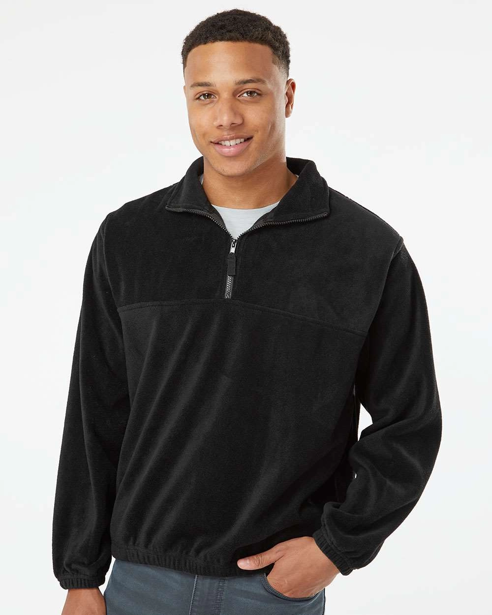 Burnside Clothing 3052 Polar Fleece Quarter-Zip Pullover SKU: 3052