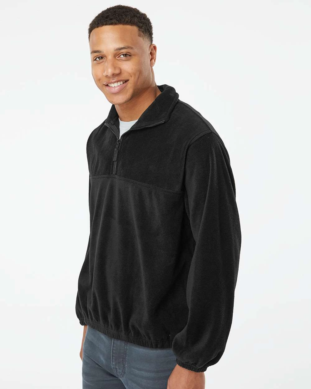 Burnside Clothing 3052 Polar Fleece Quarter-Zip Pullover SKU: 3052