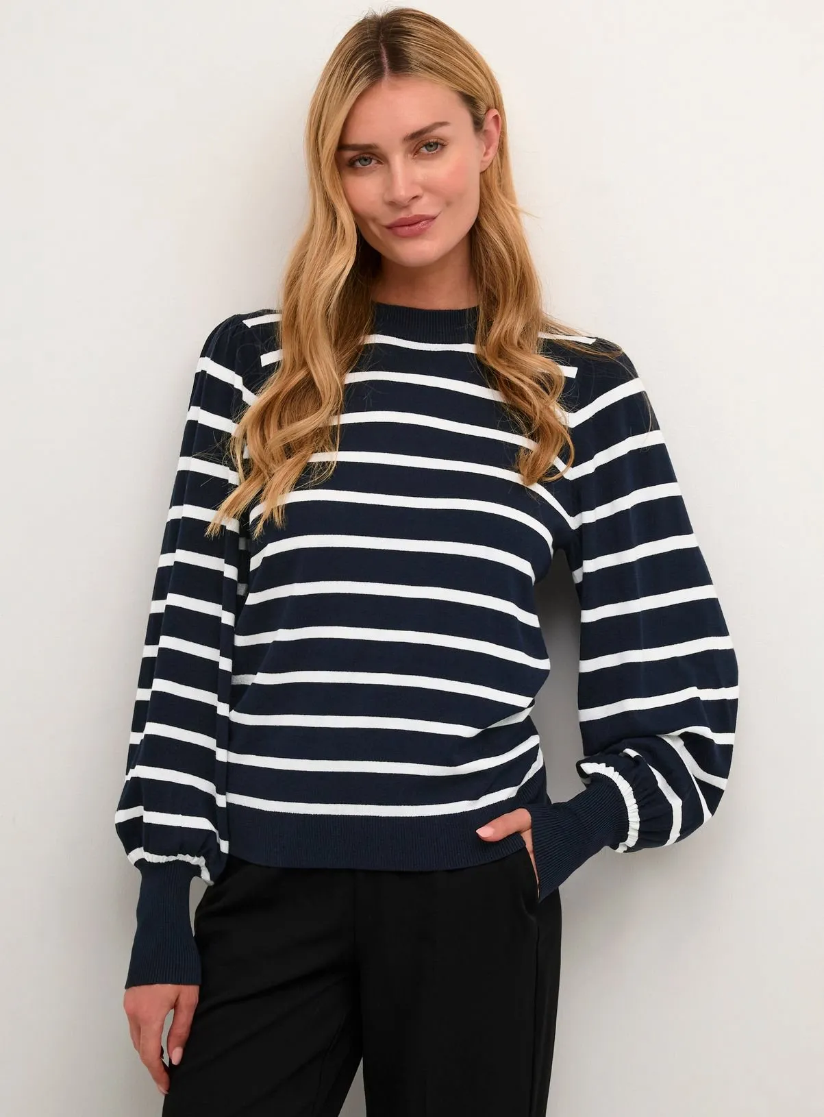 Buy KAFFE Kamala Striped Knit Pullover XL | Jumpers | Tu