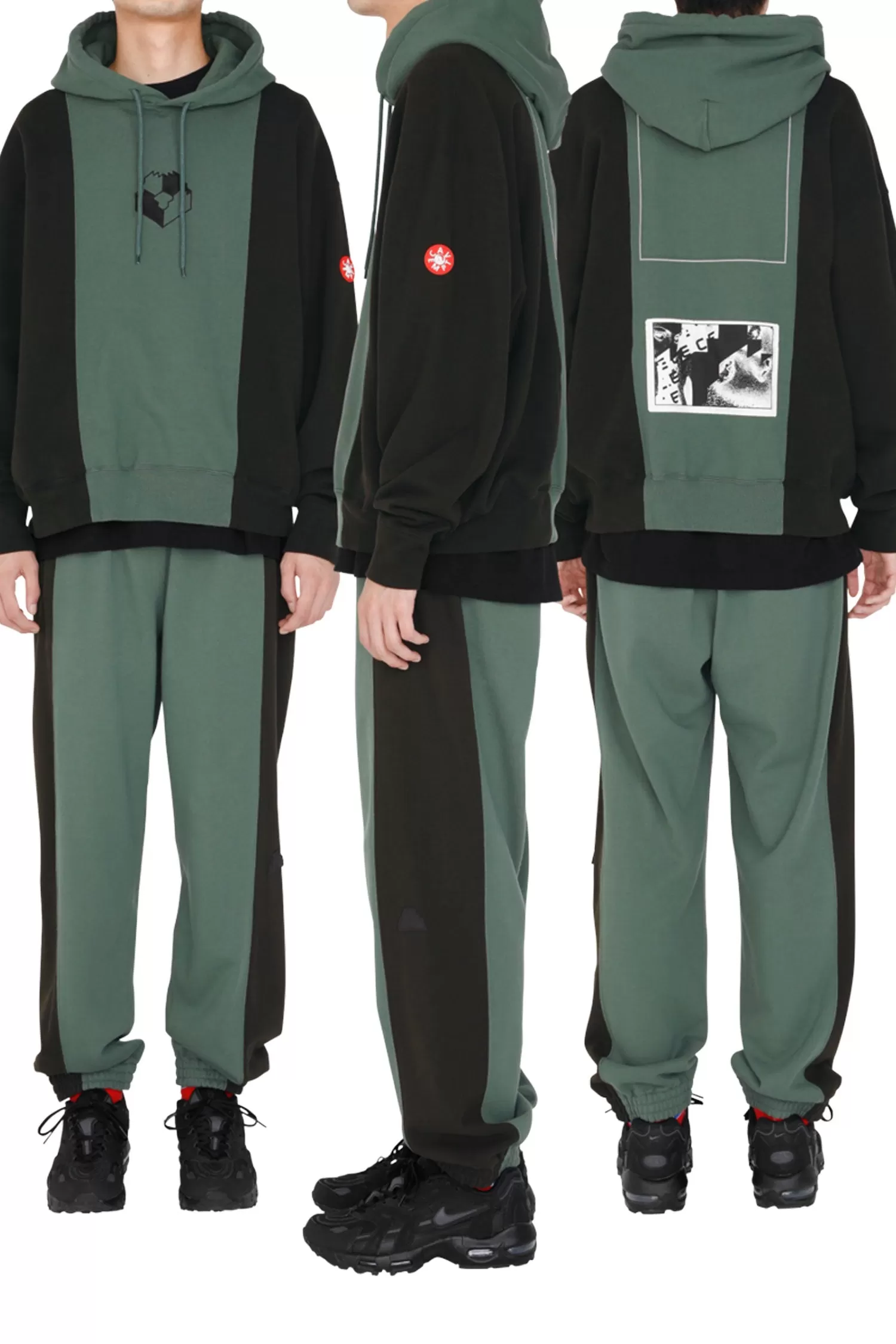 CAV EMPT - PANELED TWO TONE JOG PANTS