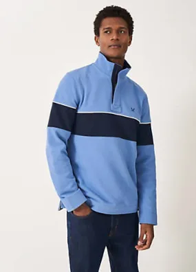 Chest Stripe Padstow Sweatshirt by Crew Clothing Company | Look Again