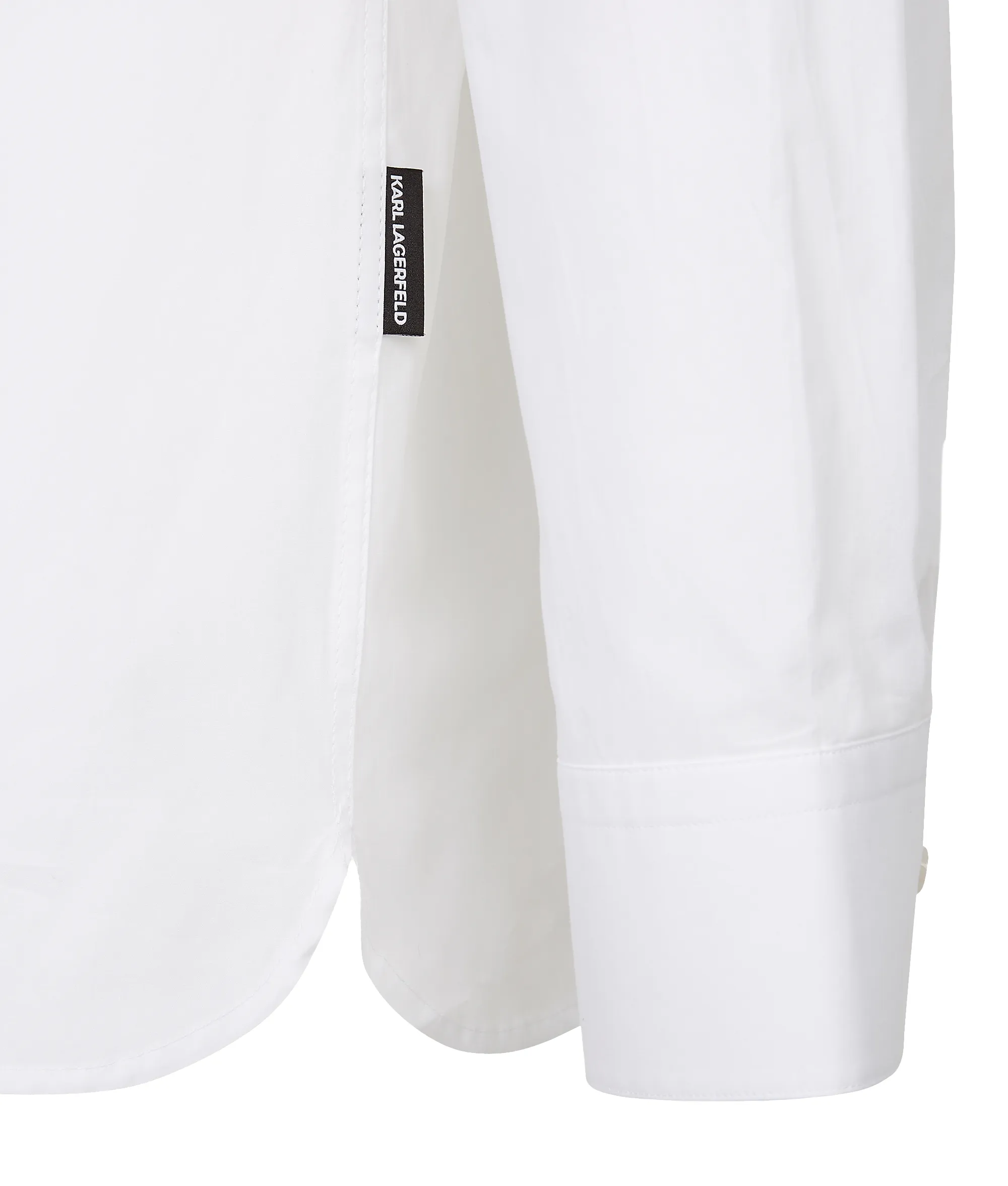 Classic Karl Poplin Shirt – White