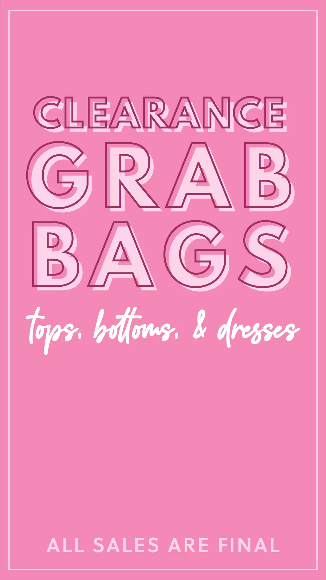 Clearance Grab Bags- 3 Items