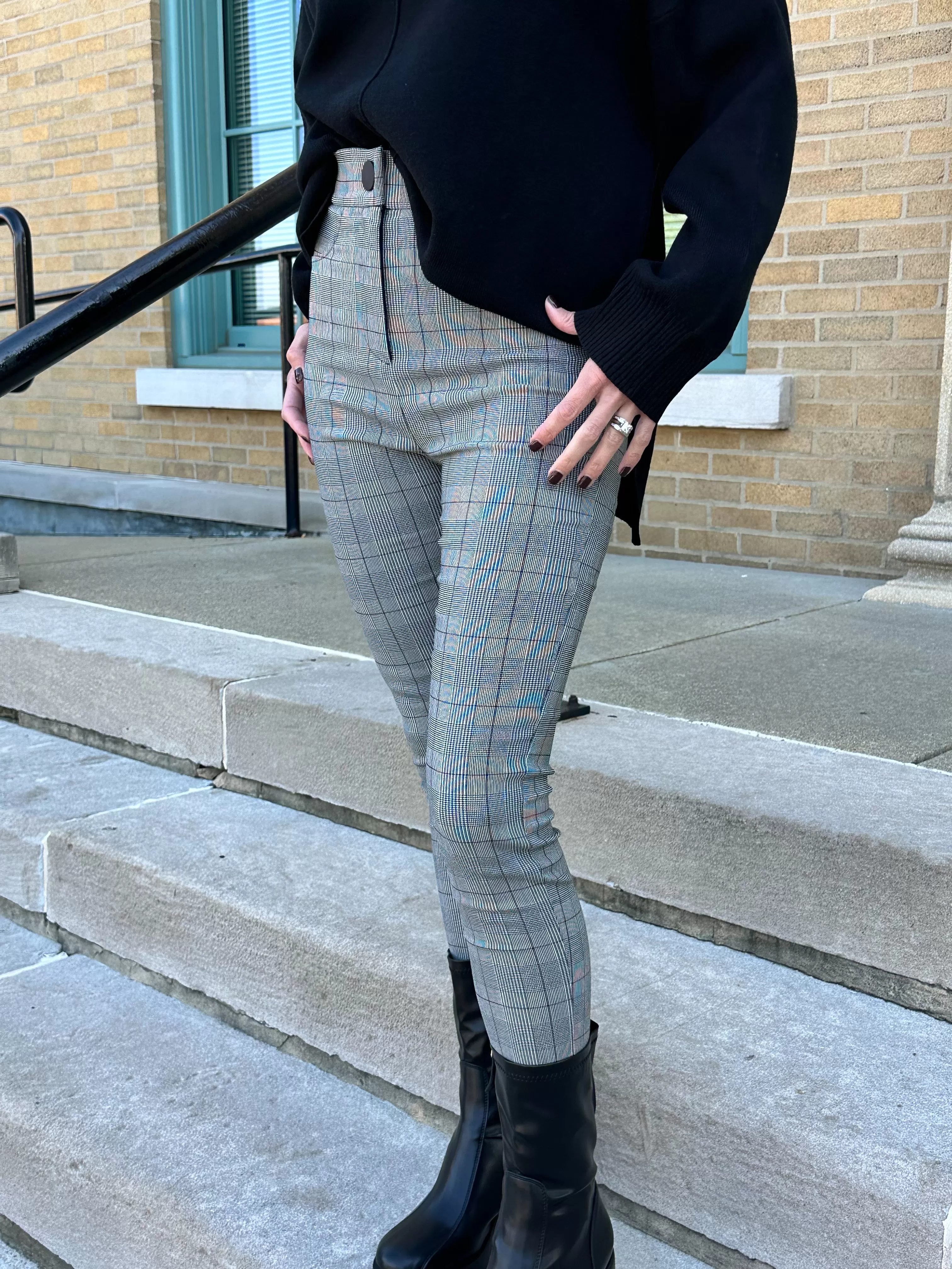 Core Plaid Skinny Pants