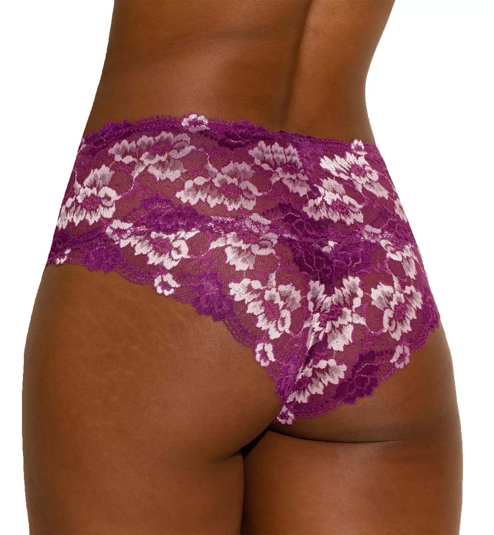 Cosabella Savona High Waist Brief Panty (SAVON0562) - Swiss Beet/White