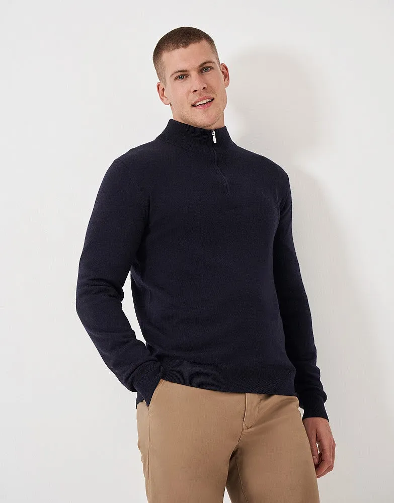 Crew Clothing Merino Half-Zip Jumper