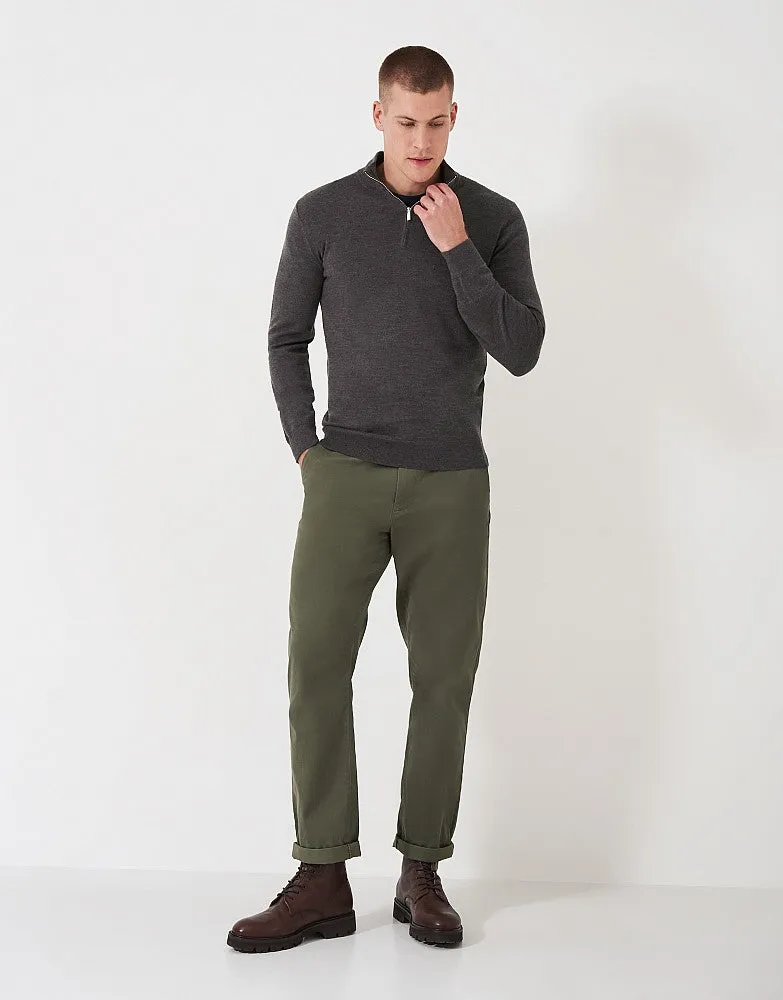 Crew Clothing Merino Half-Zip Jumper