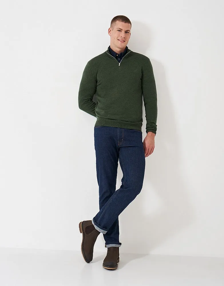 Crew Clothing Merino Half-Zip Jumper