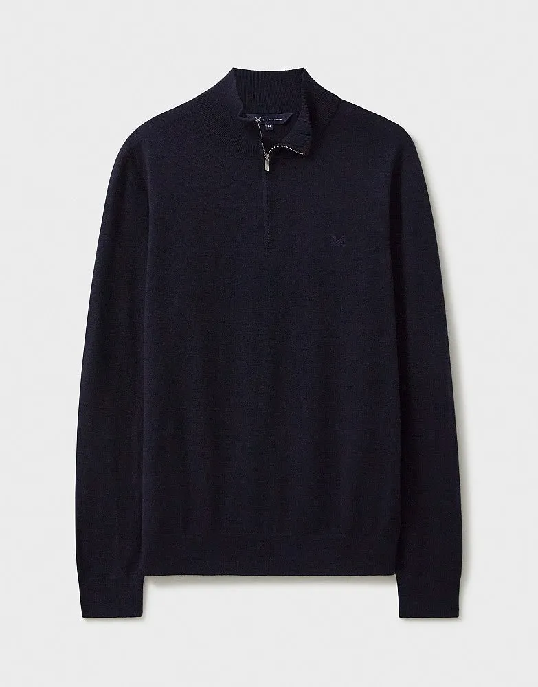 Crew Clothing Merino Half-Zip Jumper