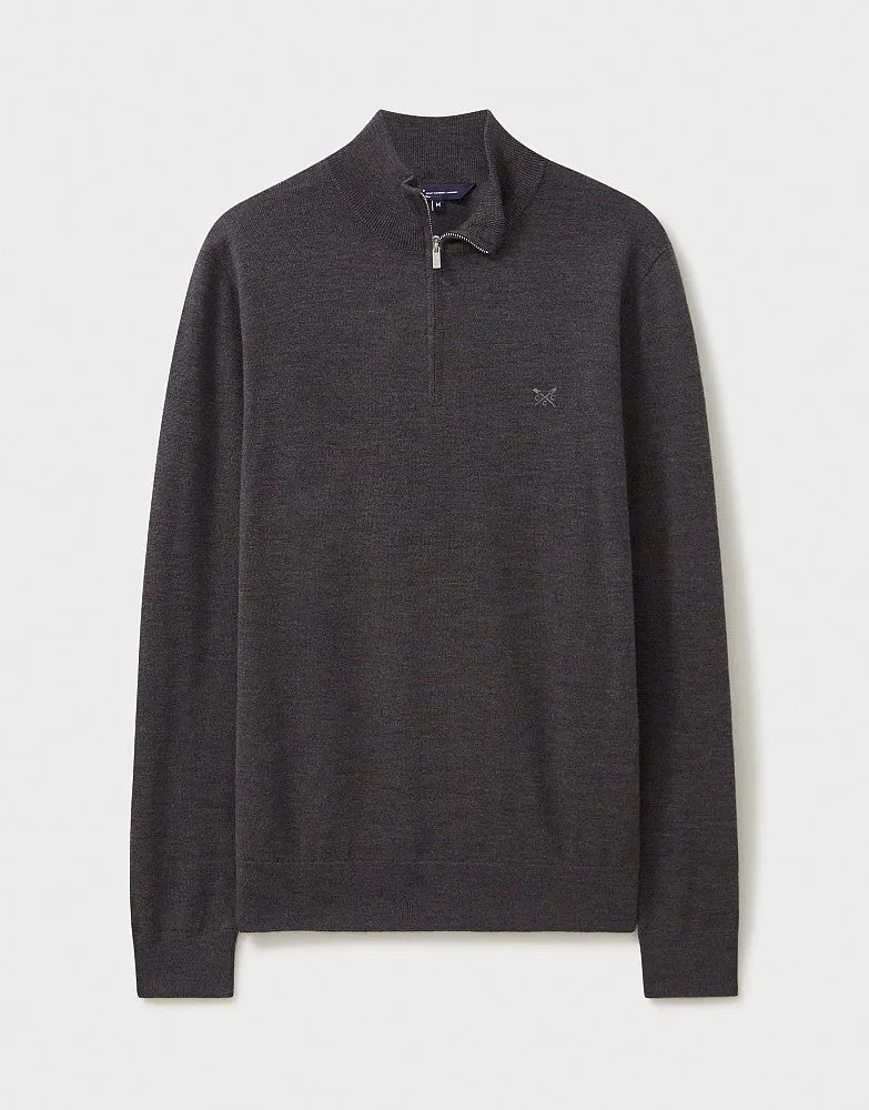 Crew Clothing Merino Half-Zip Jumper