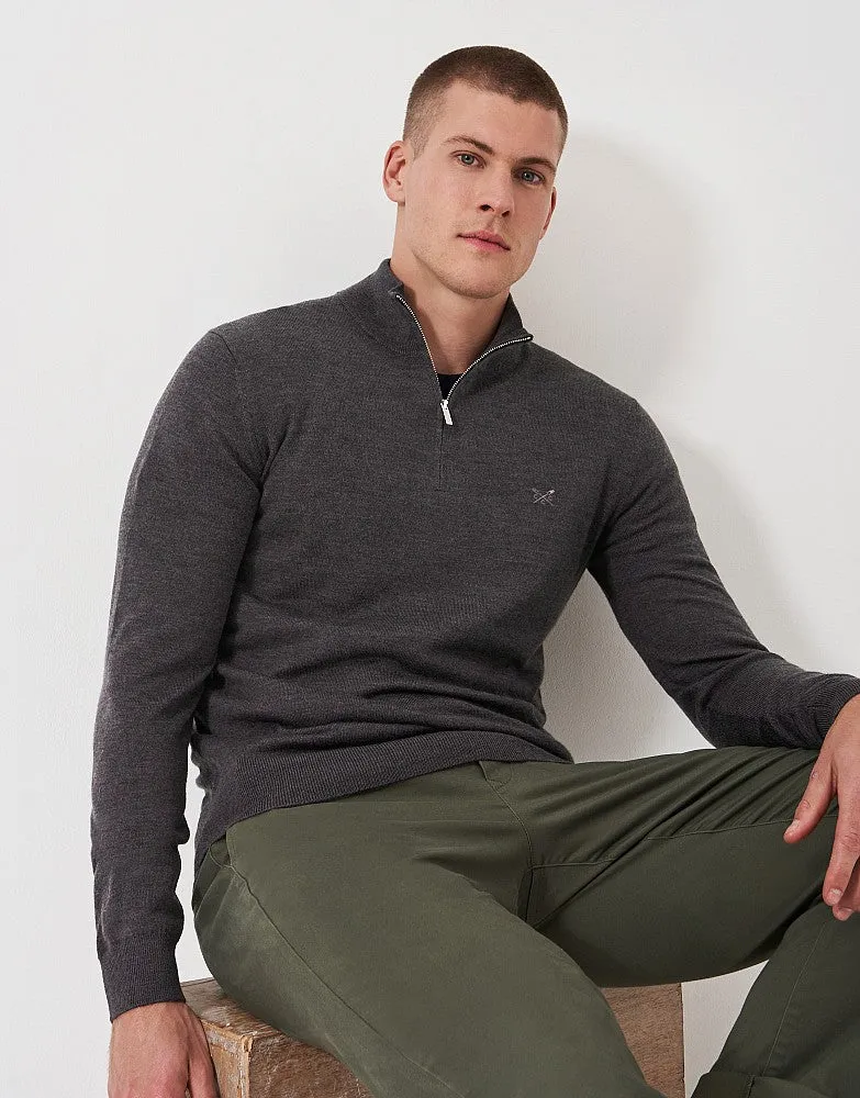 Crew Clothing Merino Half-Zip Jumper