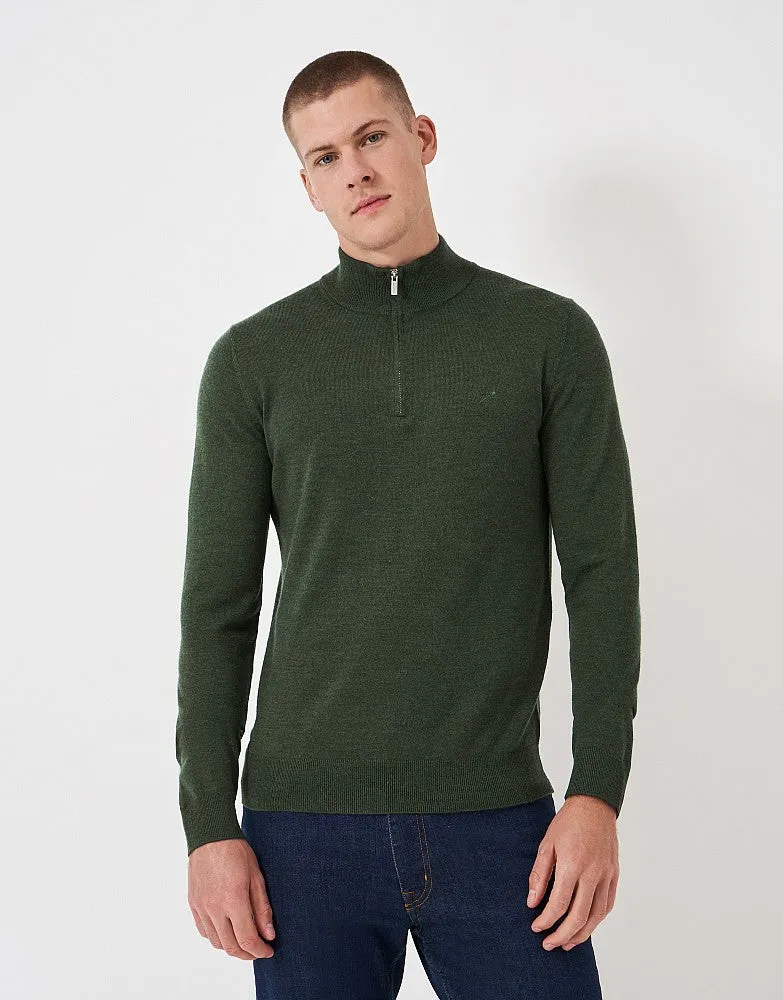 Crew Clothing Merino Half-Zip Jumper