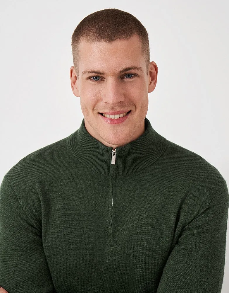 Crew Clothing Merino Half-Zip Jumper