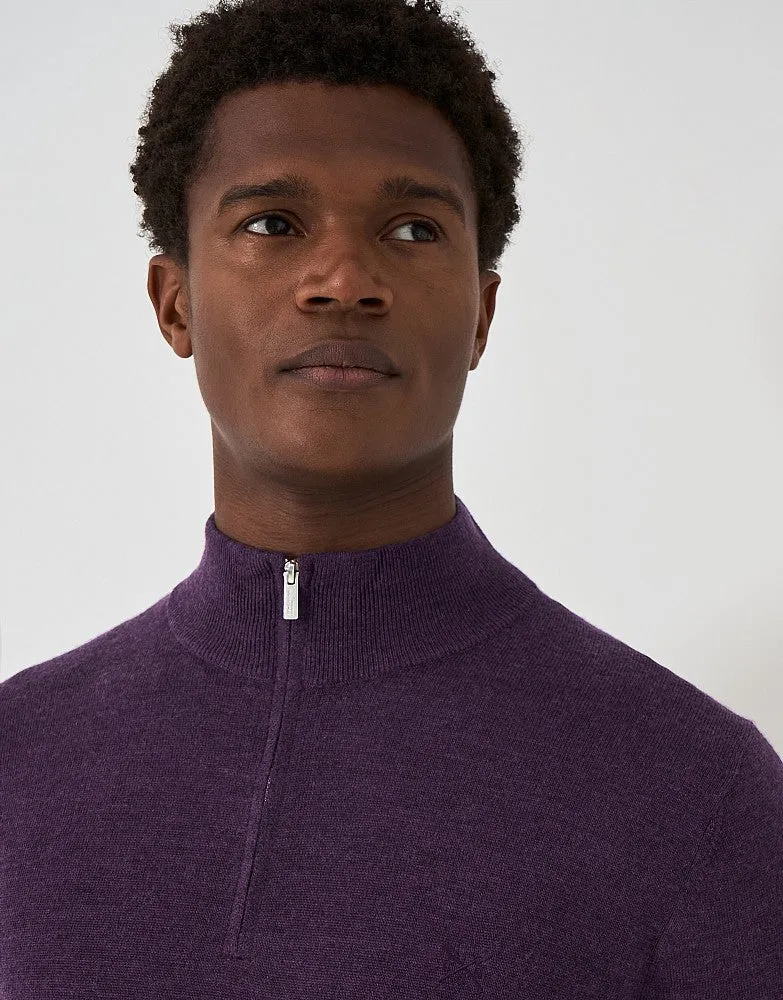 Crew Clothing Merino Half-Zip Jumper