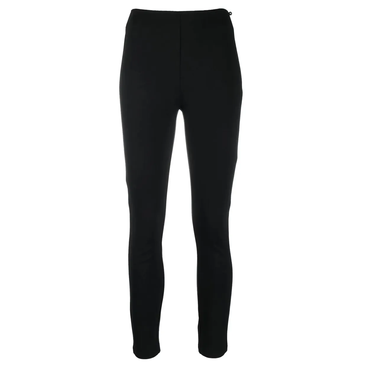 Cropped Pull on Leggings -Black