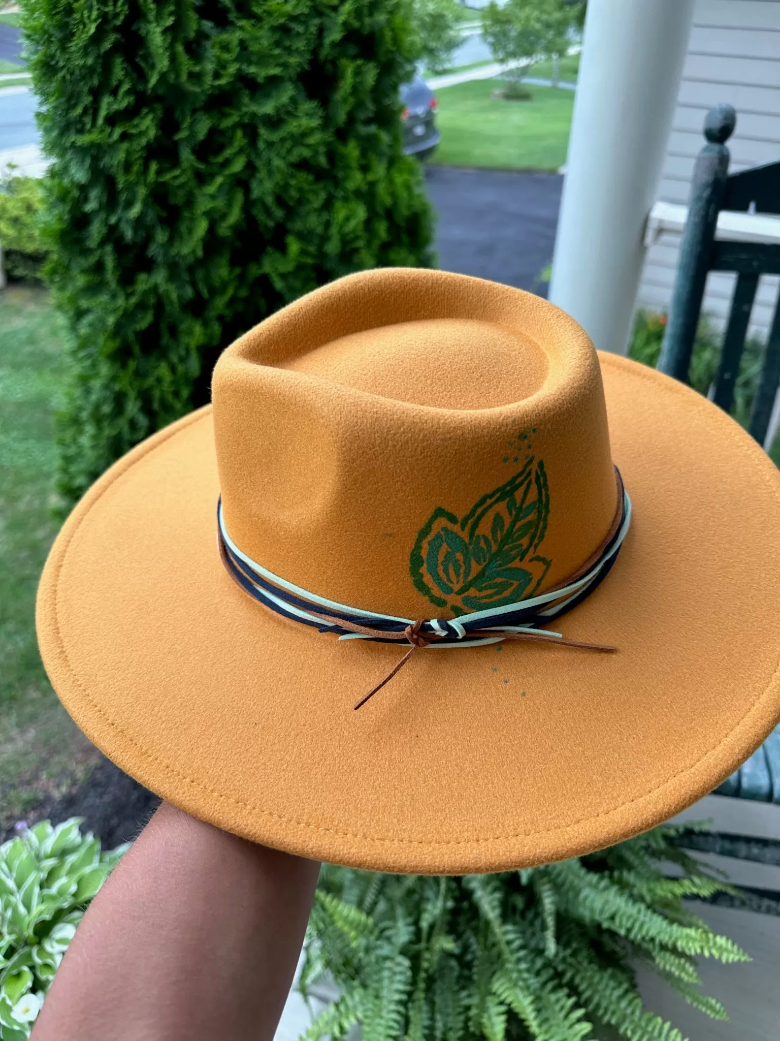 Custom Hat - Mustard Leaf