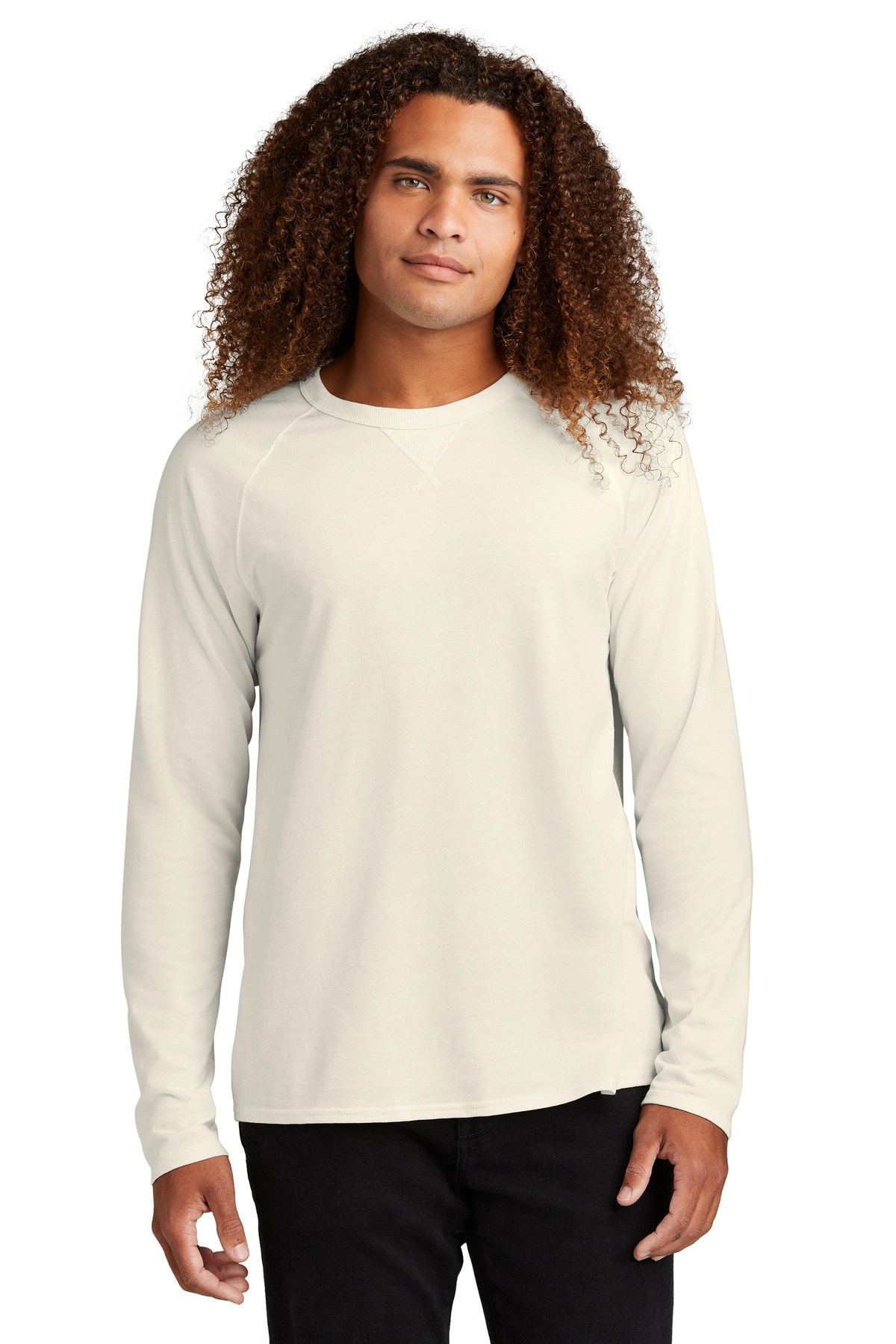 District Clothing DT572 District Featherweight French Terry Long Sleeve Crewneck SKU: DT572