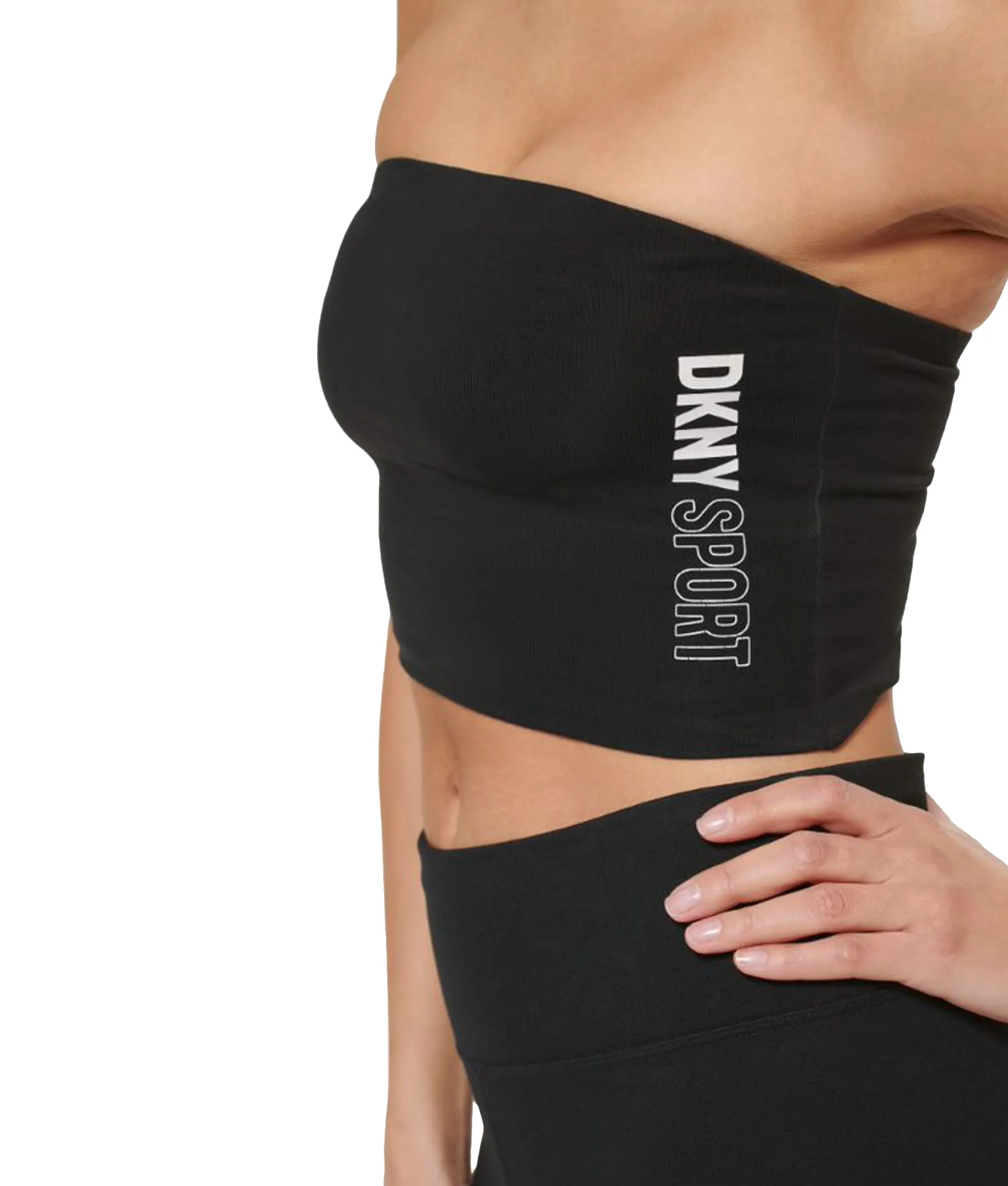 DKNY Sport Logo Tube Top -Black