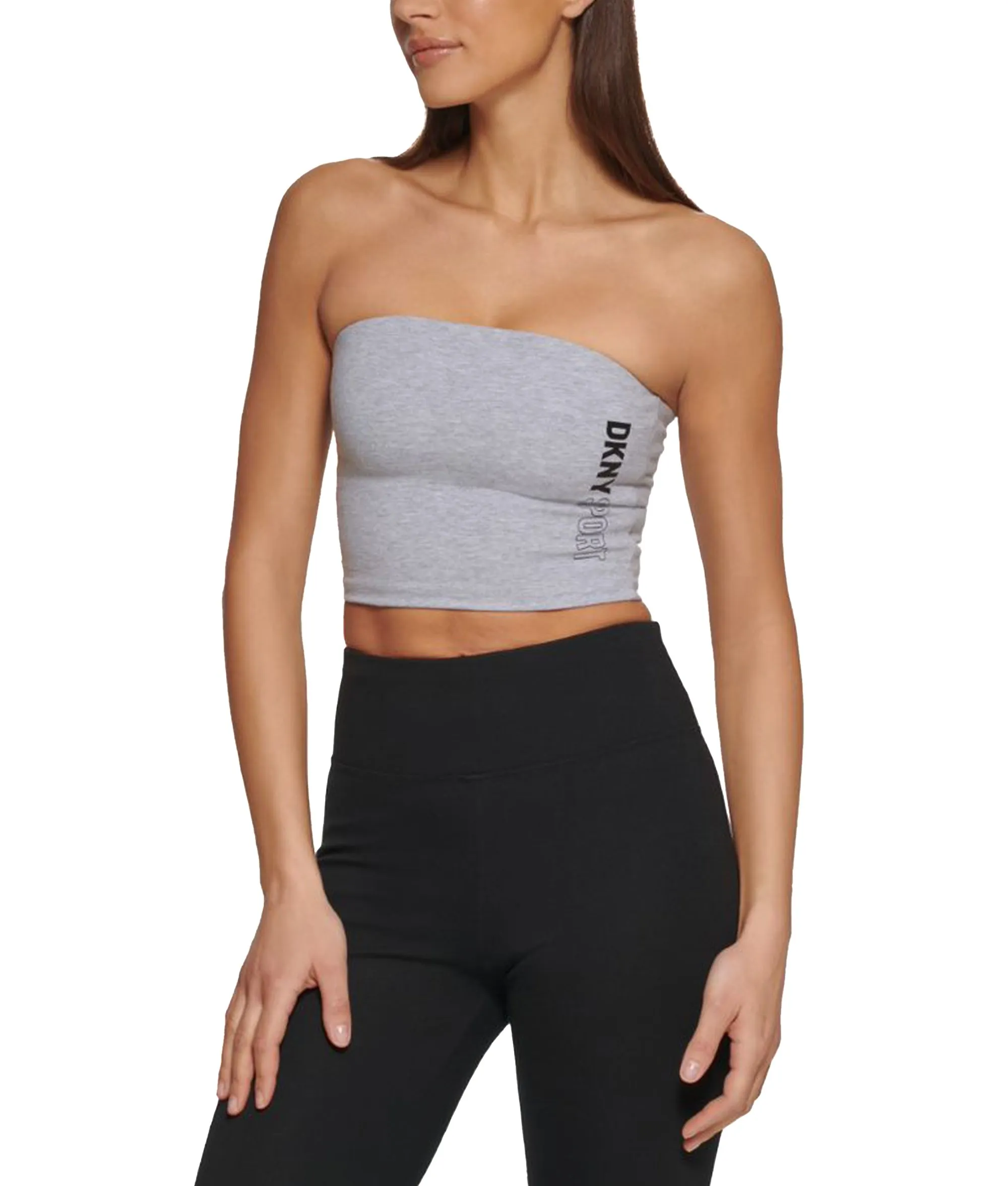 DKNY Sport Logo Tube Top -Grey