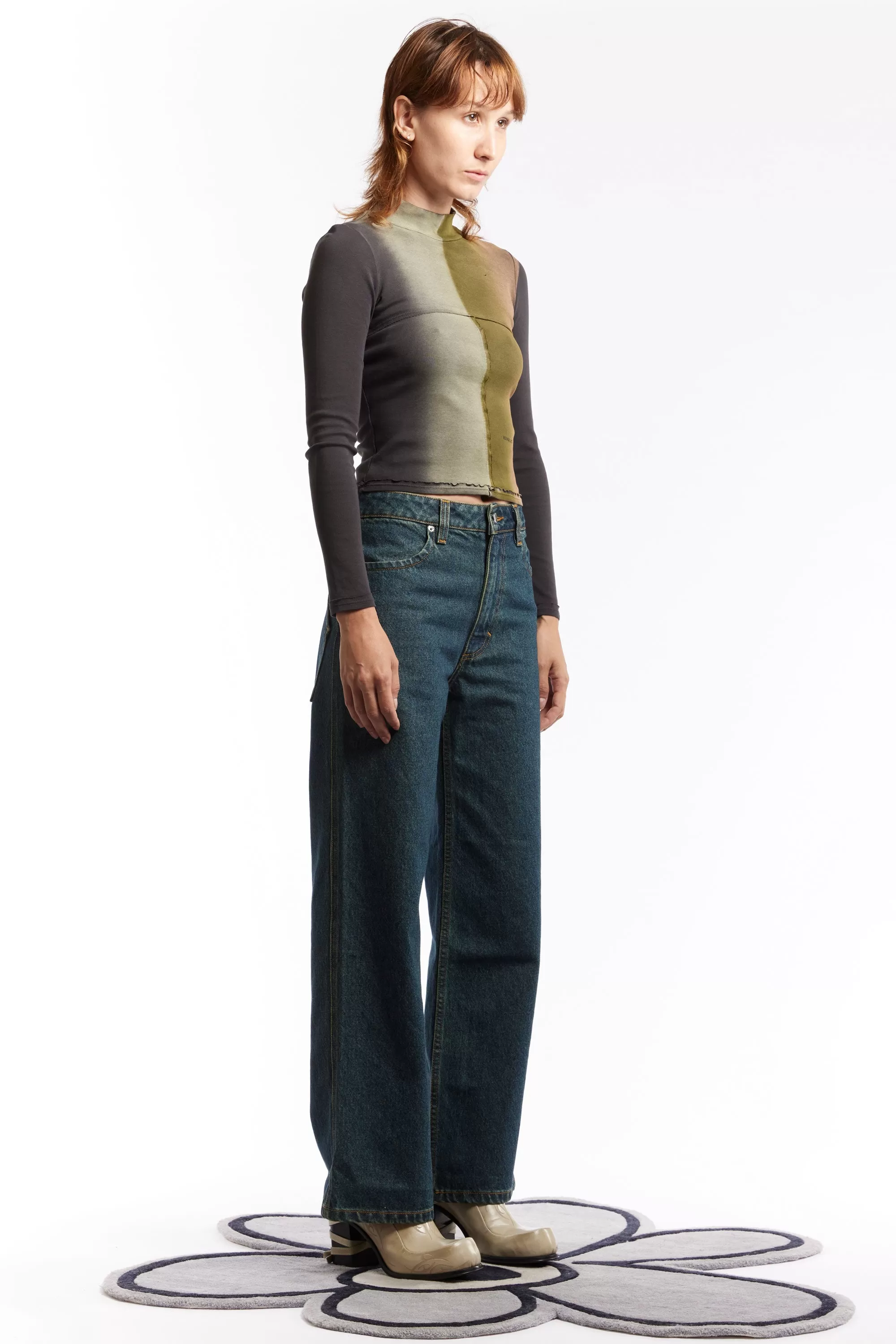 ECKHAUS LATTA - WIDE LEG JEAN NEW BLUE