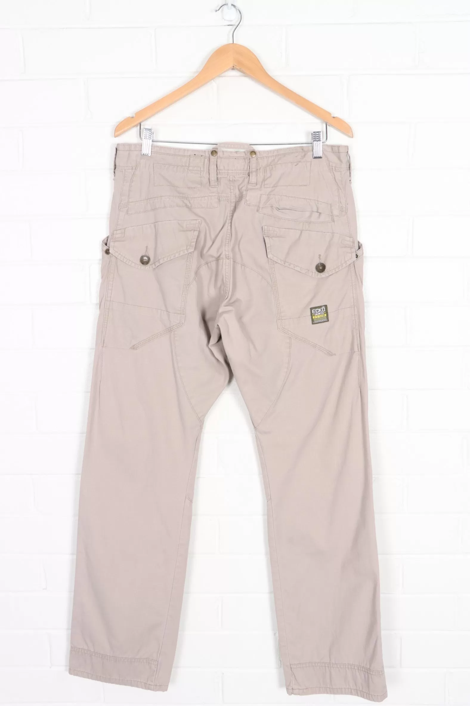 ECKO UNLTD Beige Cargo Pants (34)