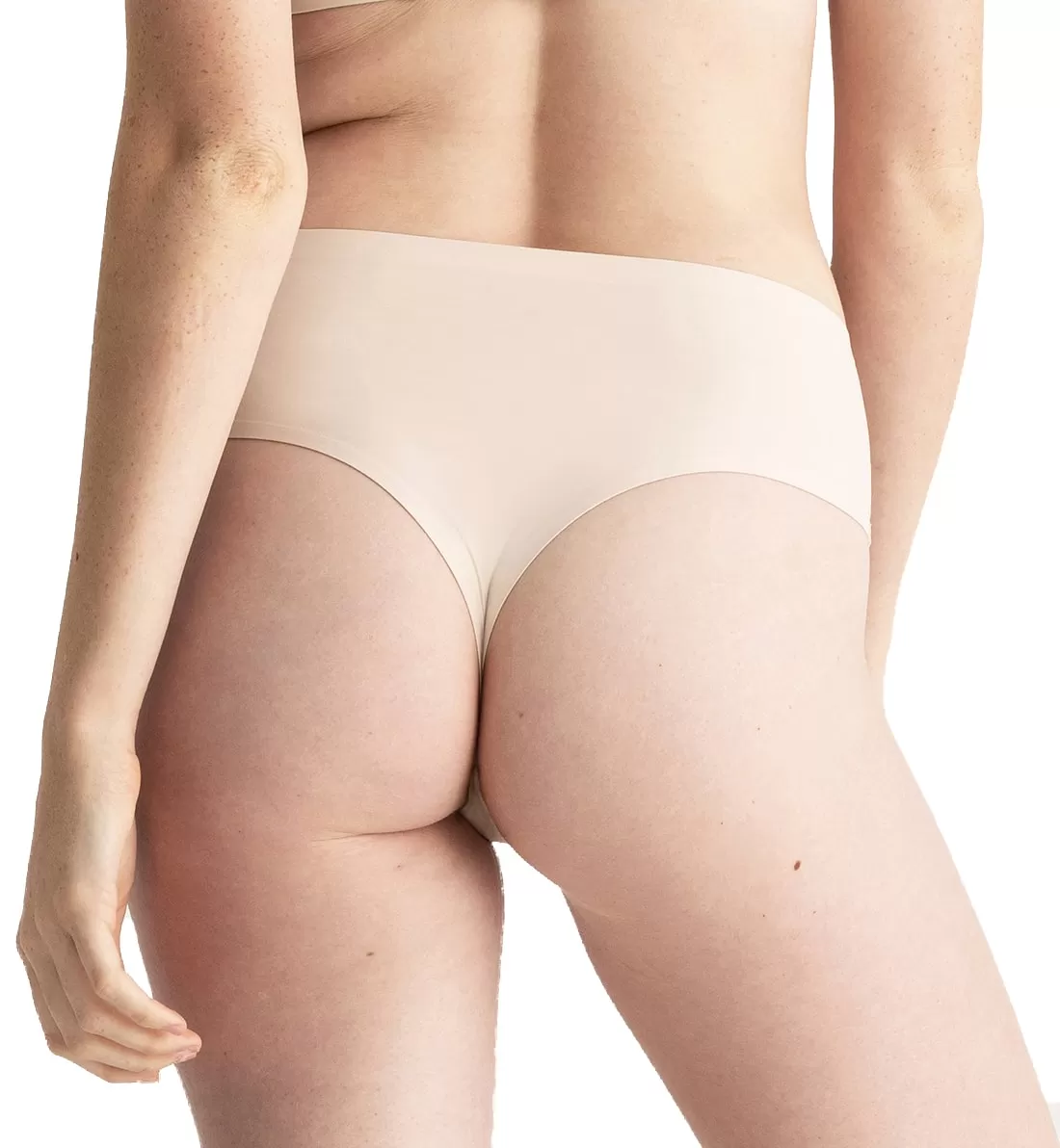 Evelyn & Bobbie High-Waisted Thong (1703) - Shell