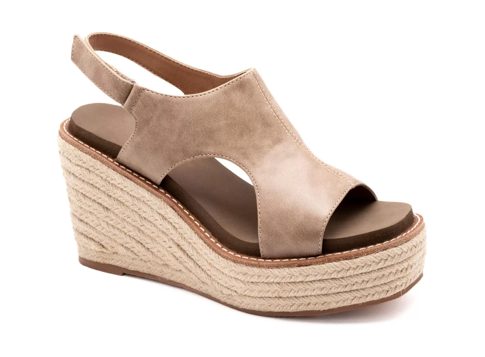 Freddie Wedge in Taupe