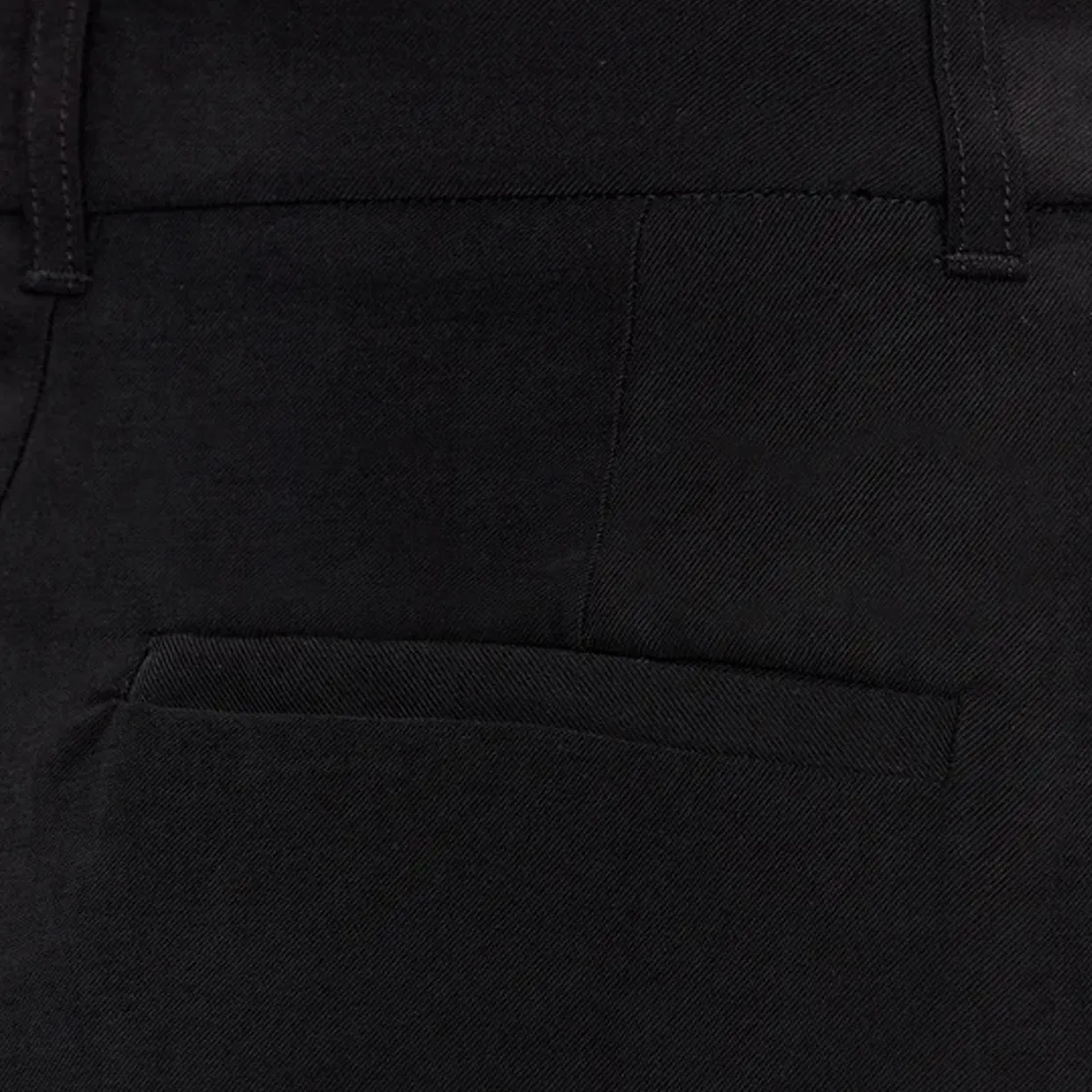 Frosted Twill Trouser -Black