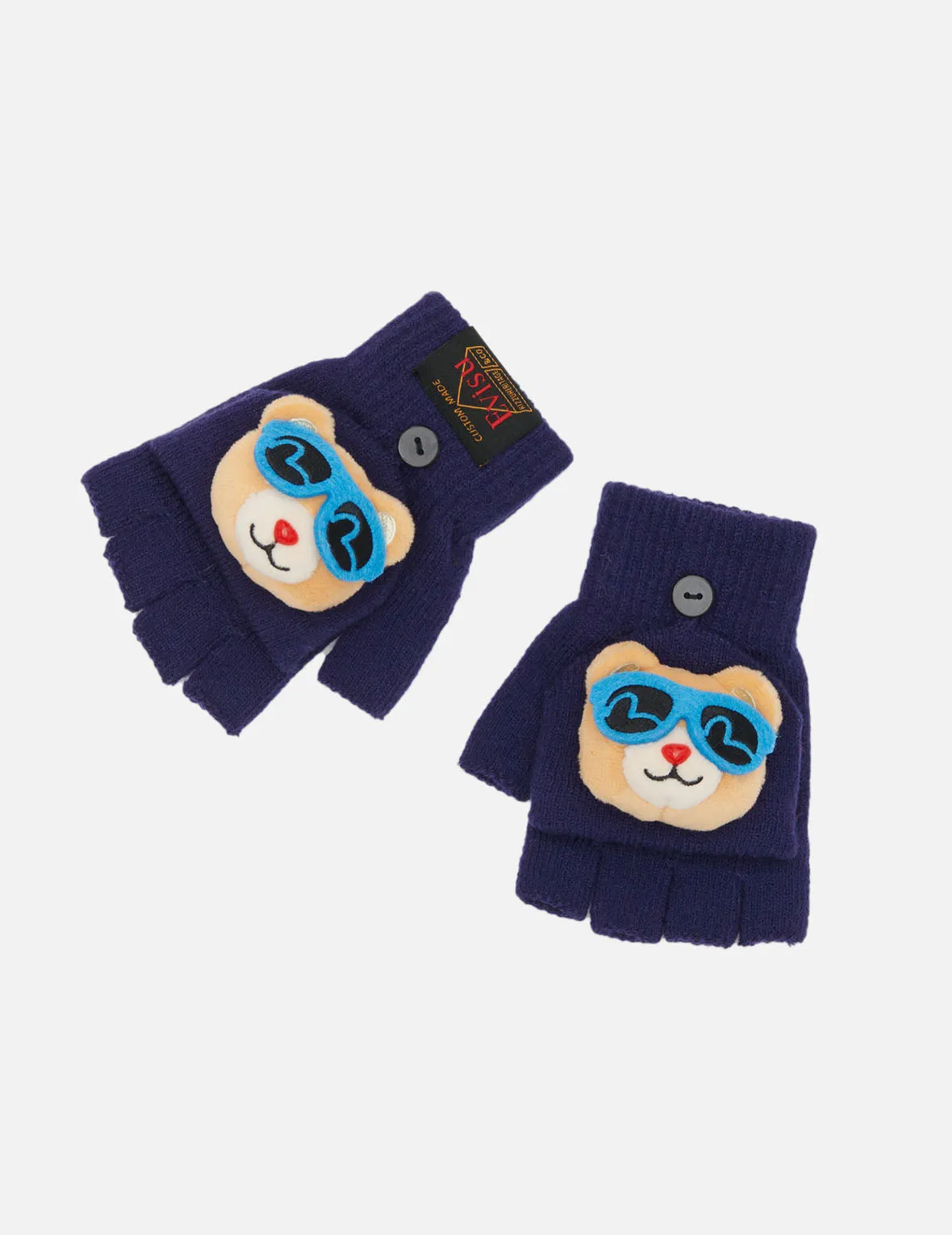 Gloves with 3D Bear Flaps