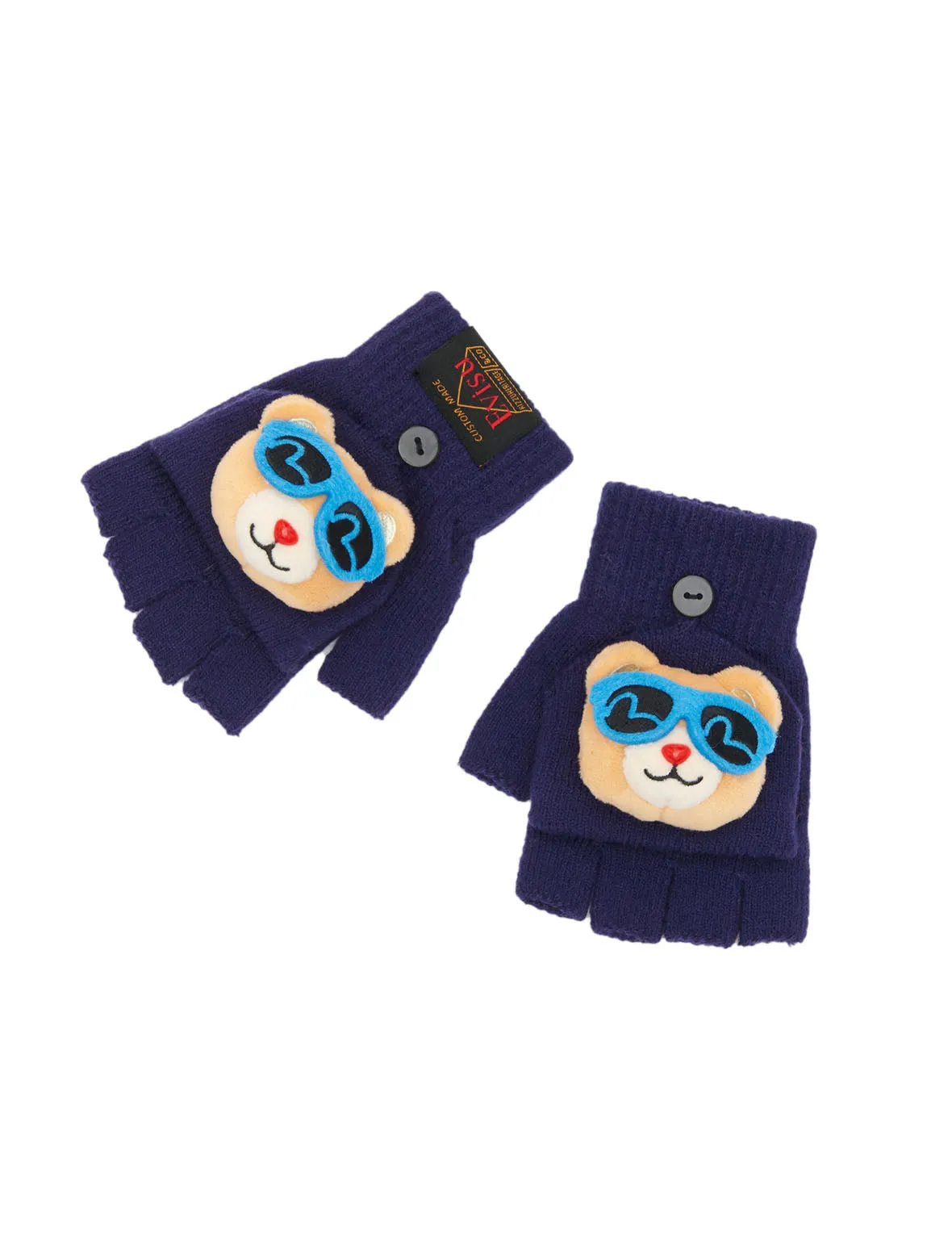 Gloves with 3D Bear Flaps