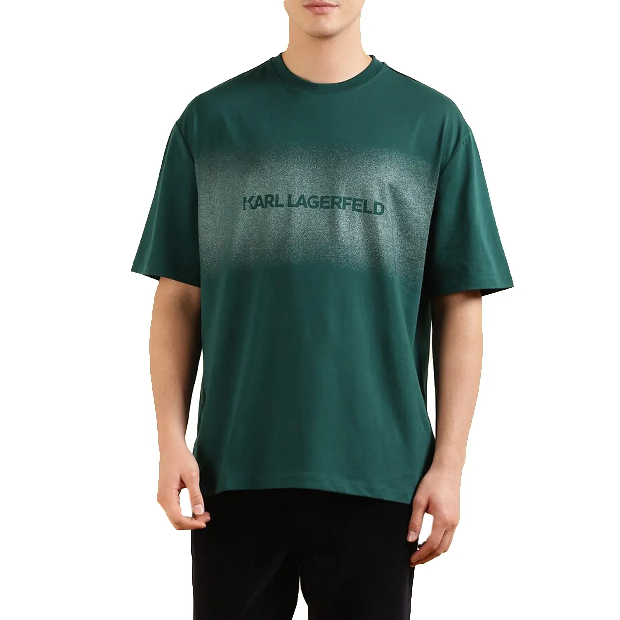 Gradient Karl Logo T-Shirt -Teal