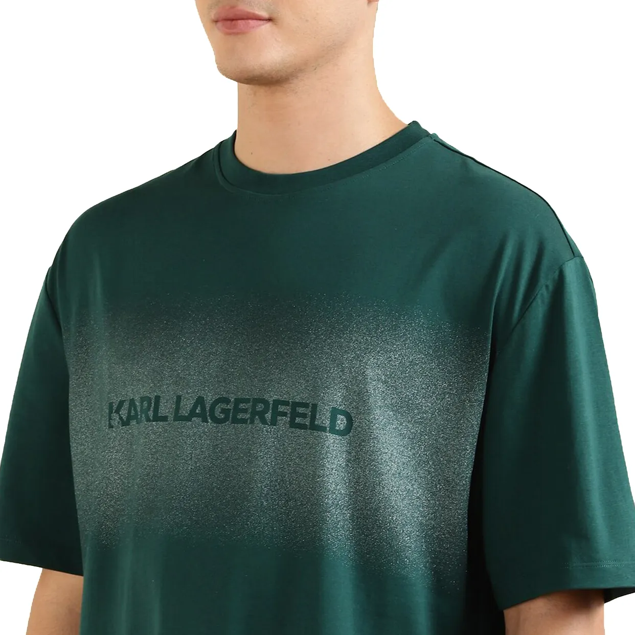 Gradient Karl Logo T-Shirt -Teal