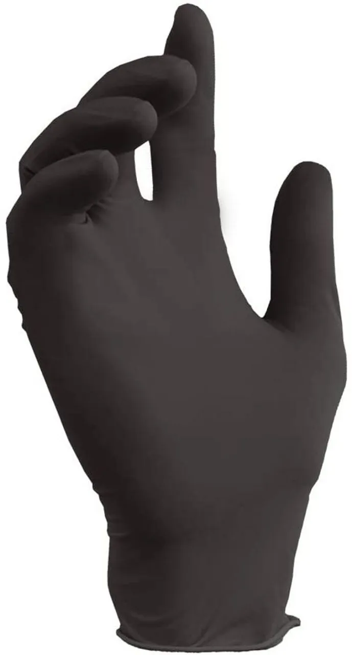 Grease Monkey Disposable Black Nitrile Gloves - Large - 100 ct