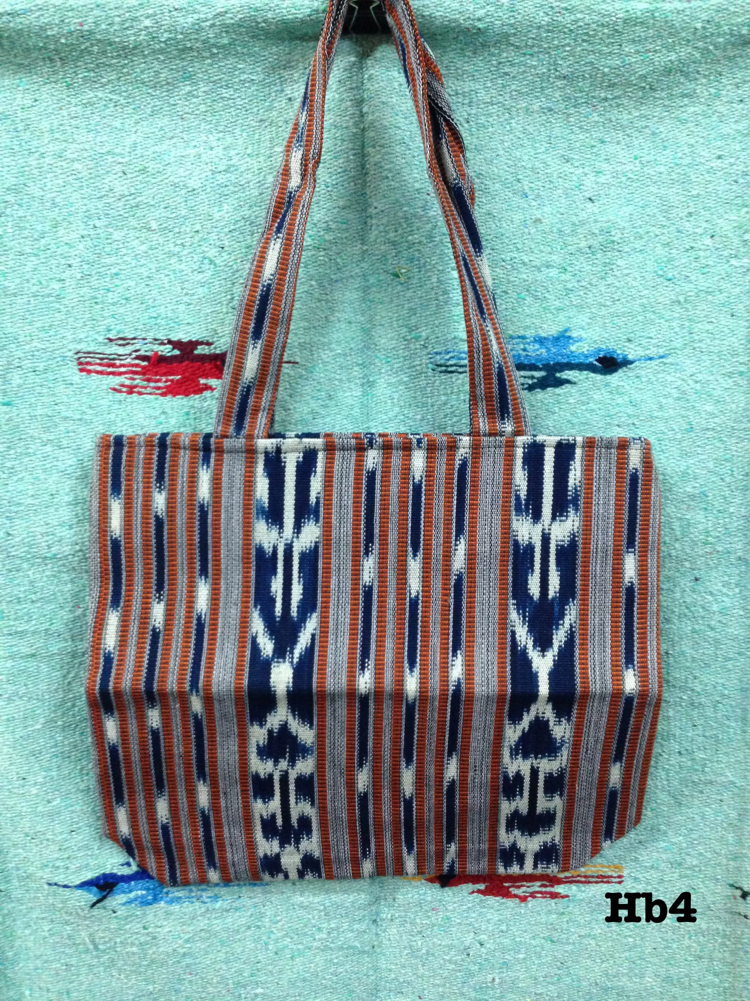 Guatemalan handwoven cotton tote bags