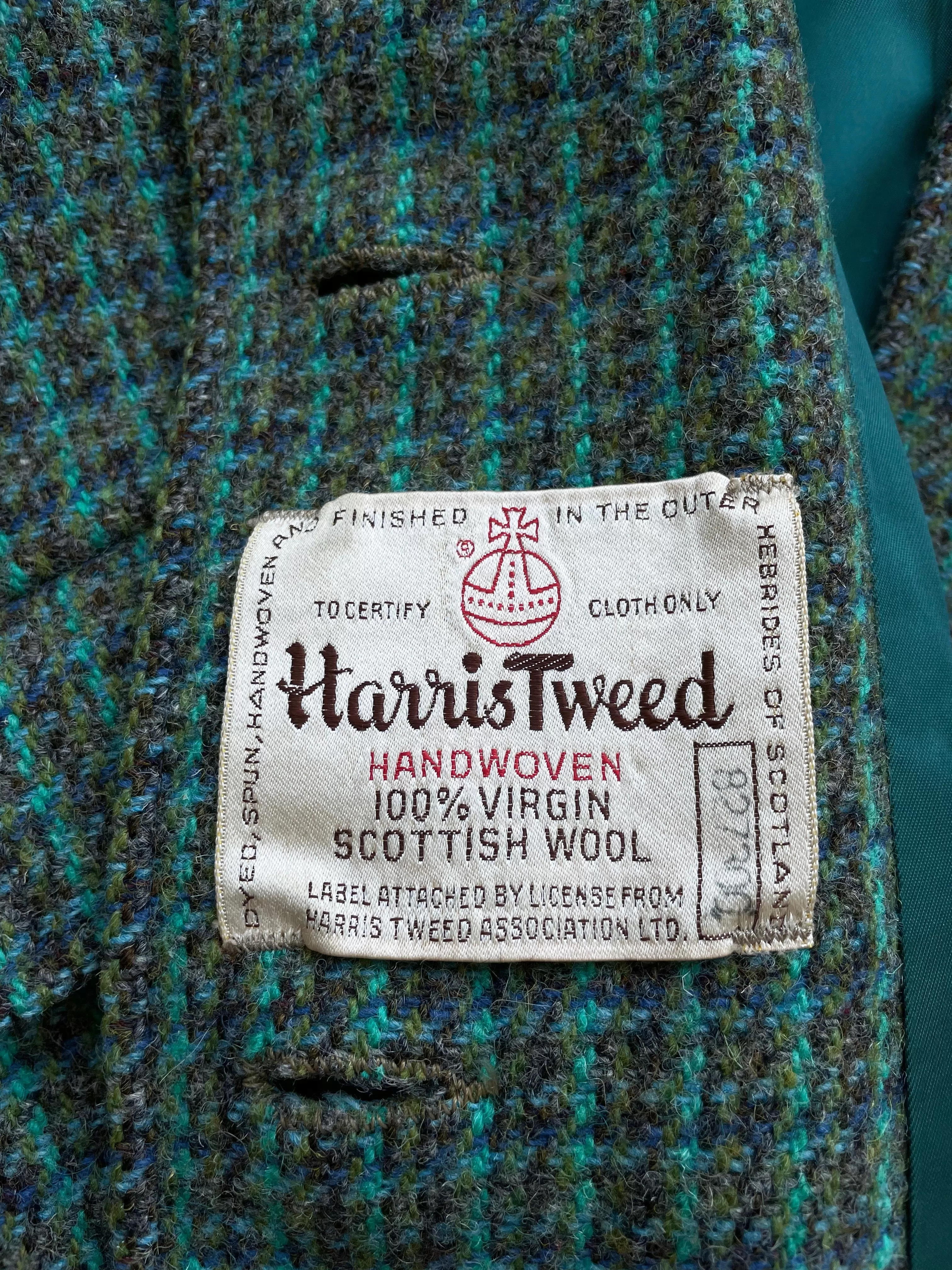 Harris Tweed 1950s Coat